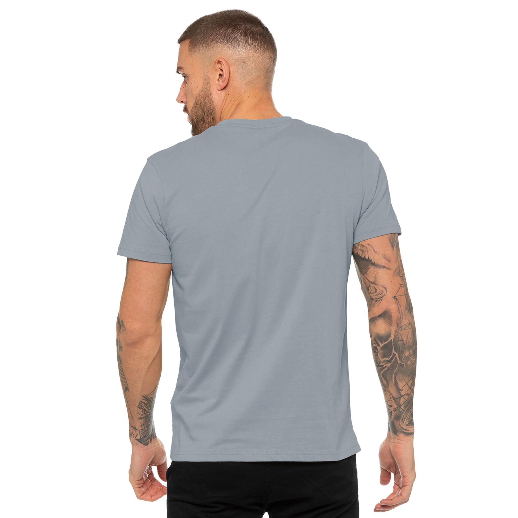 Enzo Mens T Shirt Short Sleeve Top Plain Cotton Crew Neck Casual Shirt - Picture 28 of 71