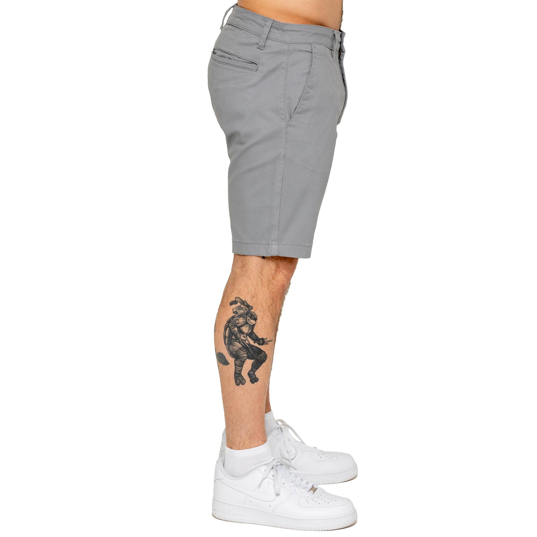Enzo Herren Chino Shorts Freizeit Baumwolle Sommer Stretch Slim Fit Halb Hose - Bild 20 von 34