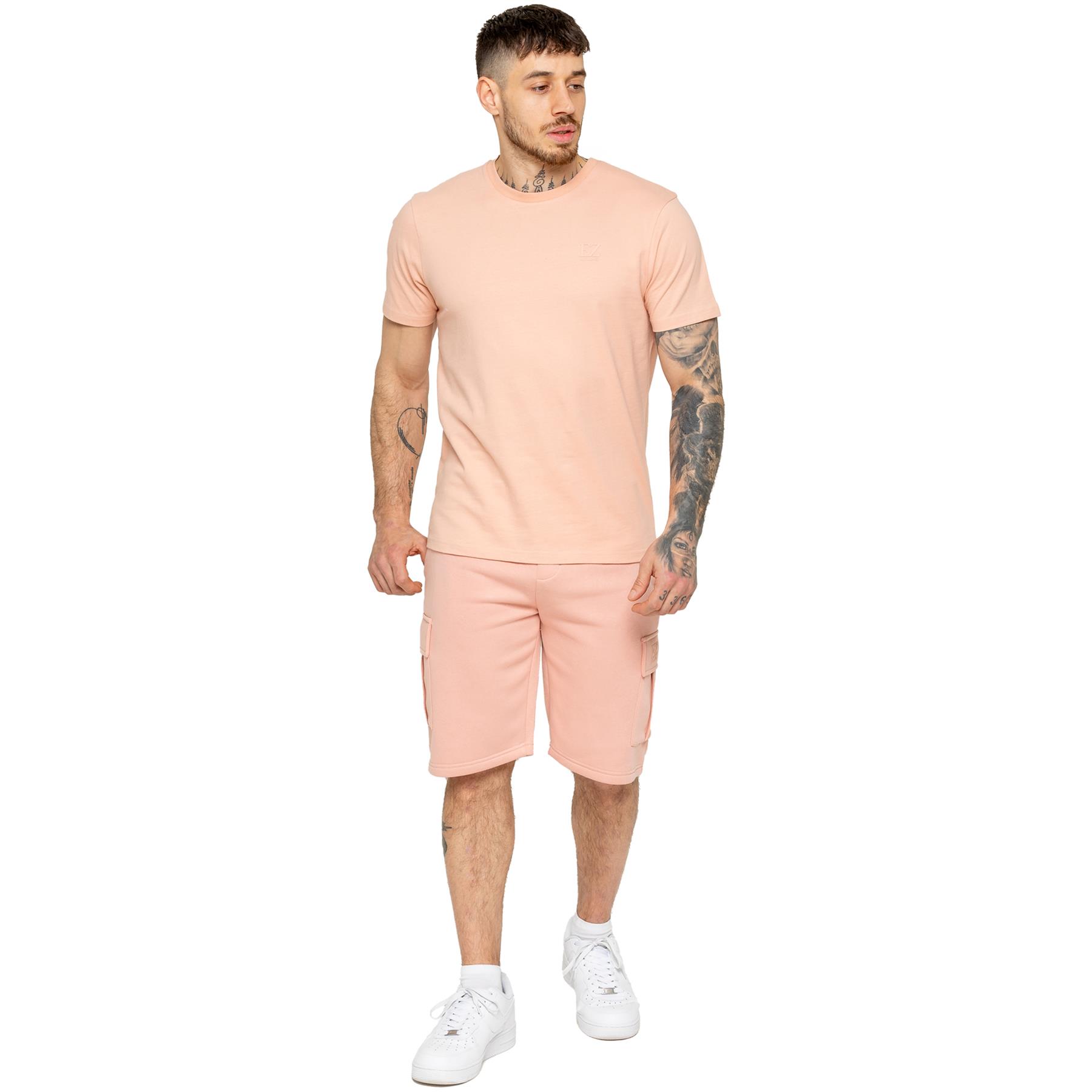 Enzo Mens T Shirt Short Sleeve Top Plain Cotton Crew Neck Casual Shirt - Picture 66 of 71