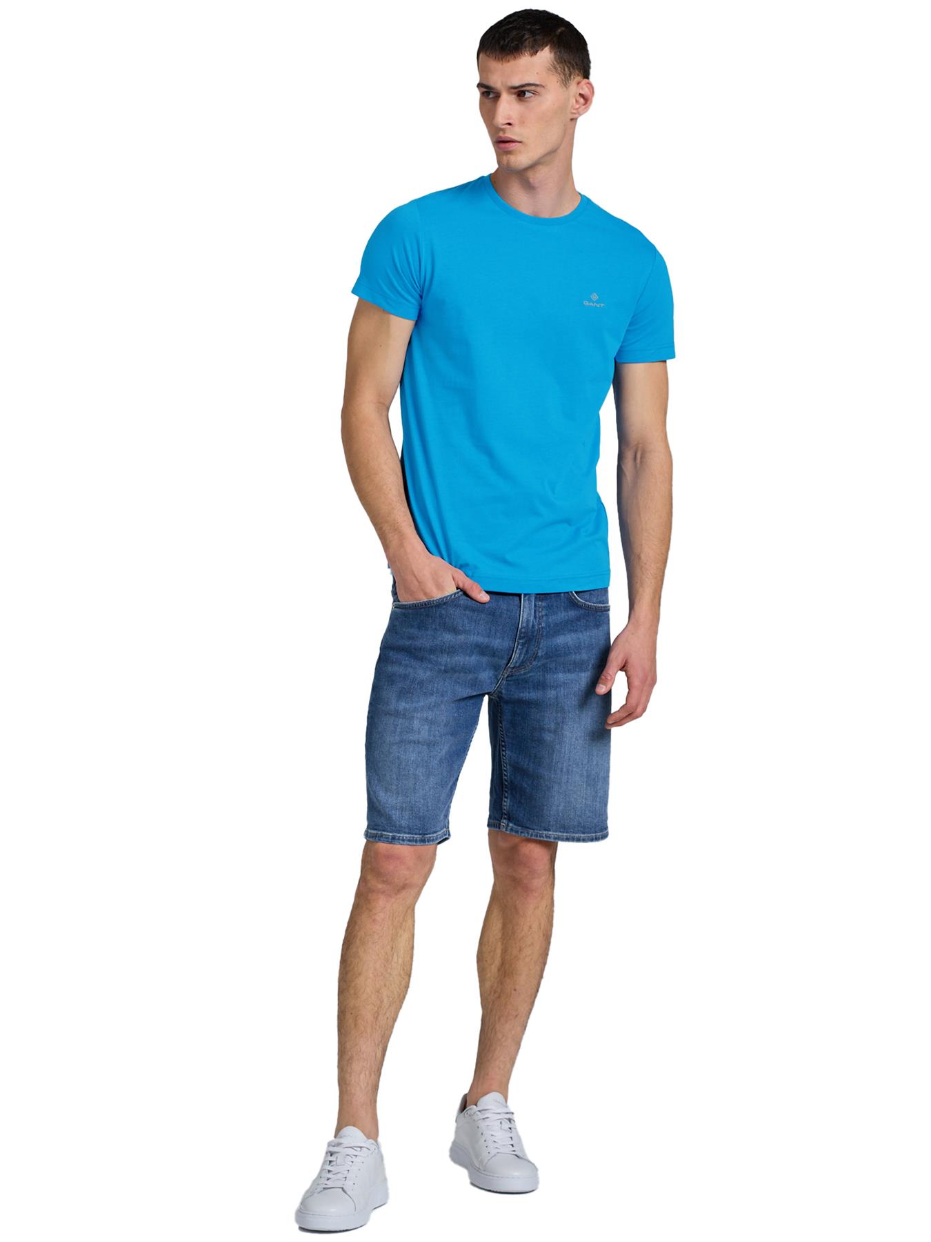 Gant T Shirts Mens Short Sleeve Tee Casual Solid Crew Neck Cotton Classic Top - Picture 64 of 94
