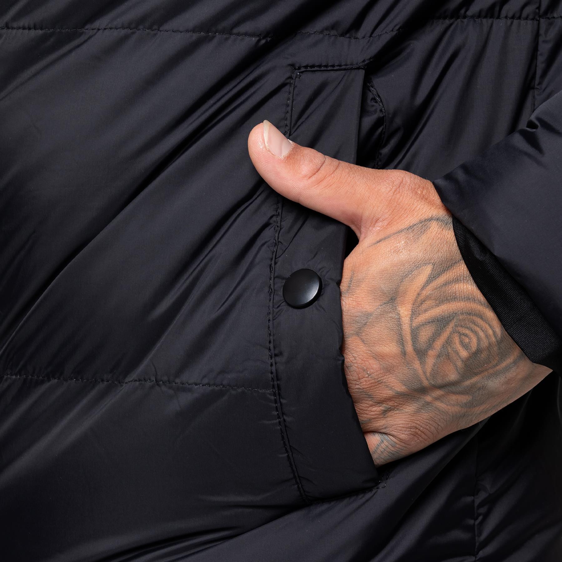 Kruze Hombre Chaqueta Acolchada Impermeable Invierno Suave Cálido Casual Capucha - Picture 8 of 28