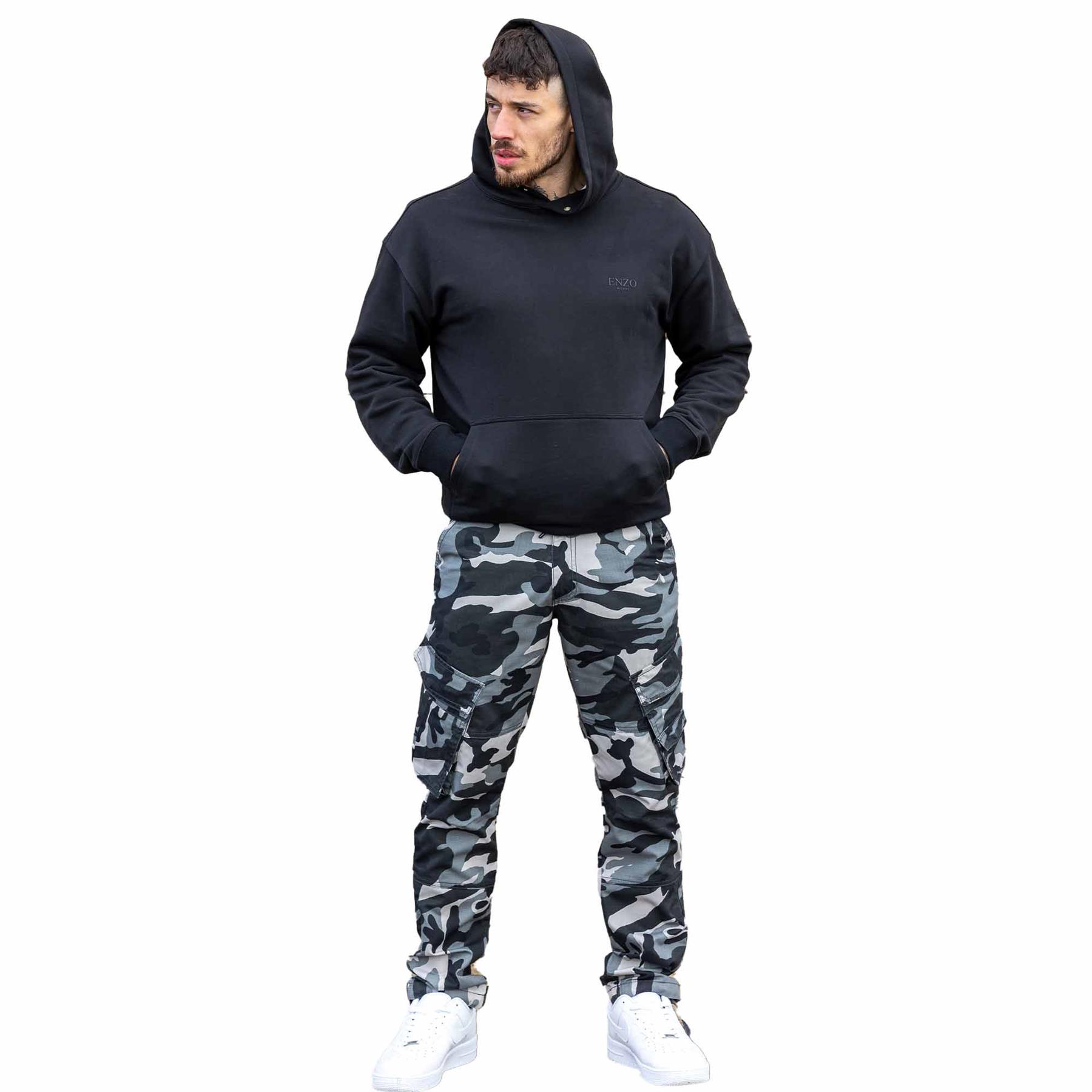 Pantalones de Carga Enzo Para Hombres Militar Combate Táctico Camuflaje Informal Pantalones de Trabajo Talla UK - Imagen 10 de 16