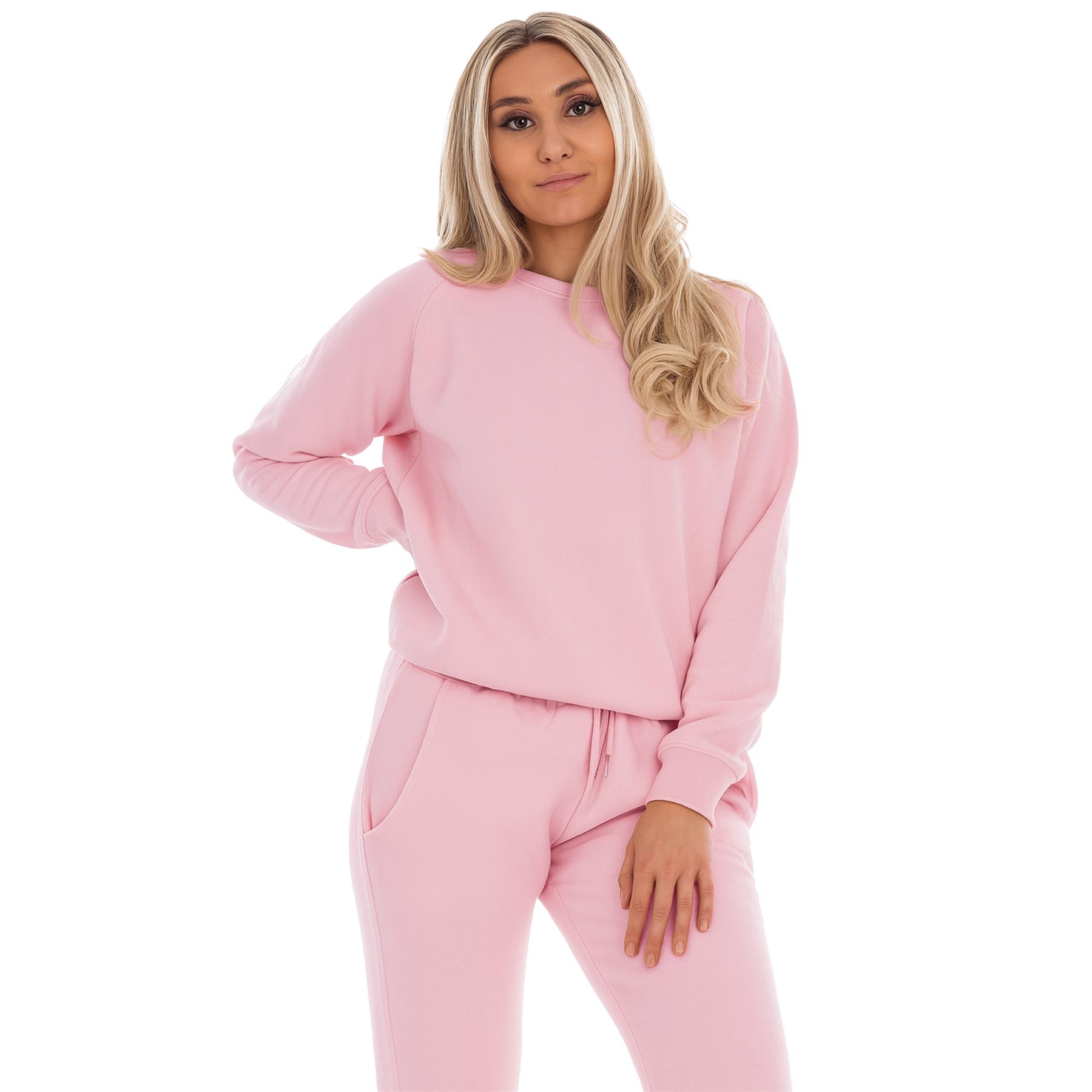 Kruze Mujer Chándal Tripulante Cuello Corte Normal Pantalón de Chándal Polar Set - Imagen 41 de 47
