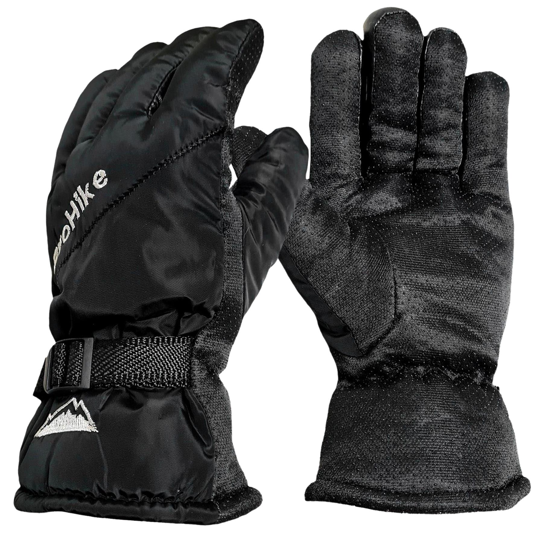 Mens Thermal Gloves Winter Warm Windproof Sherpa Fleece Lined Insulated Glove - Picture 4 of 6