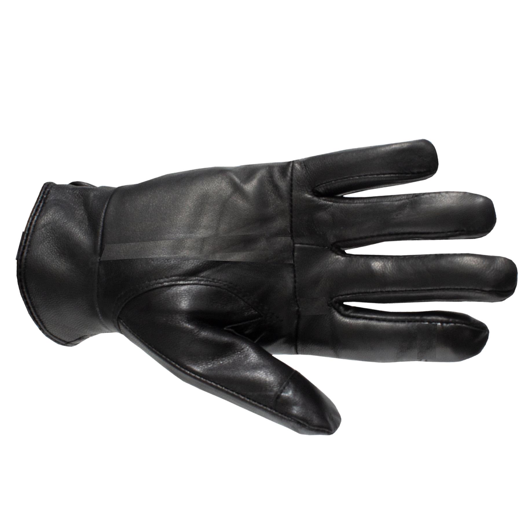 Mens Leather Touch Screen Gloves 100% Genuine Leather Thermal Lined Winter Glove - Picture 10 of 11