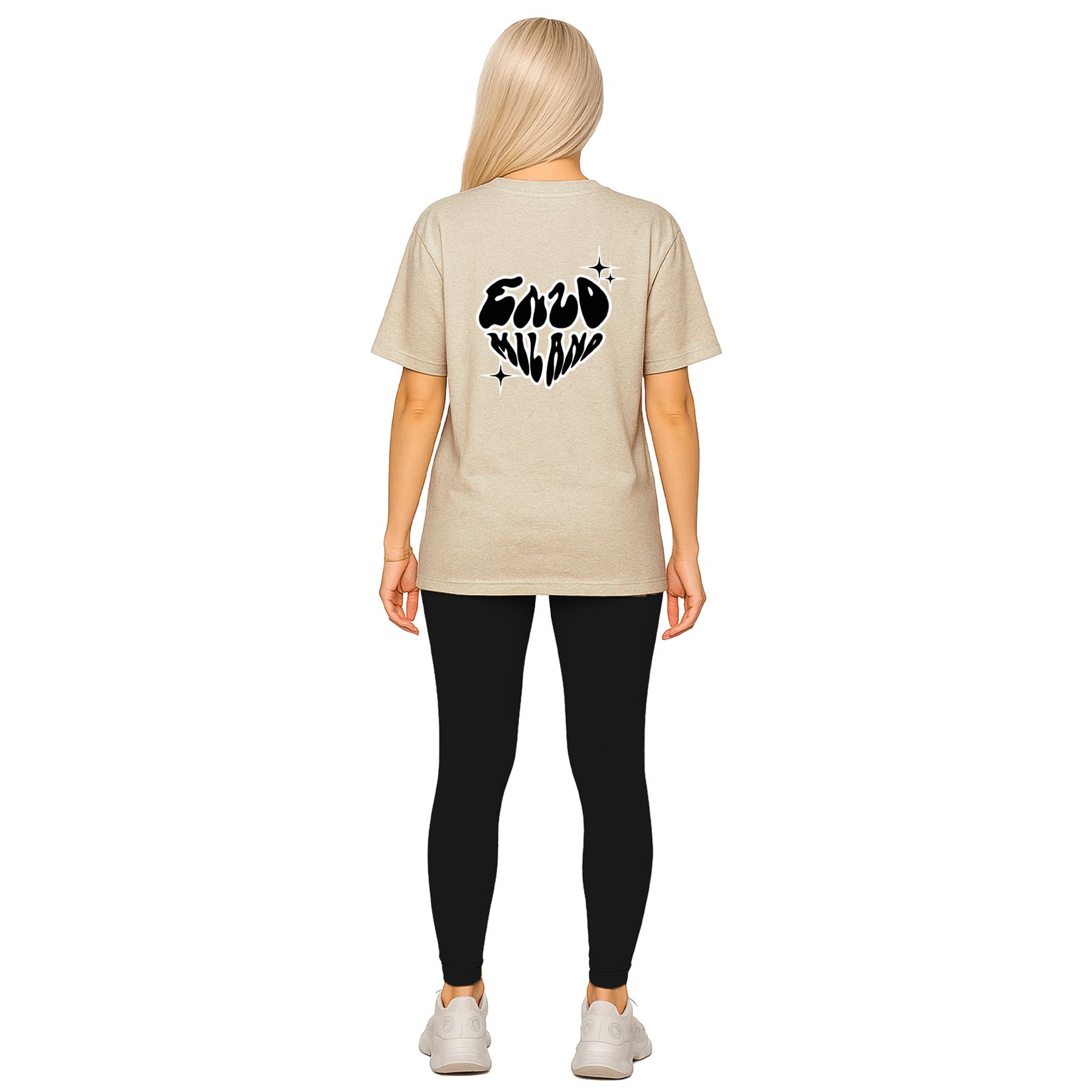 Conjunto de Conjunto para Mujer Enzo Cuello Redondo Logo Camiseta Elástica Elastizada Leggings Traje - Imagen 9 de 19