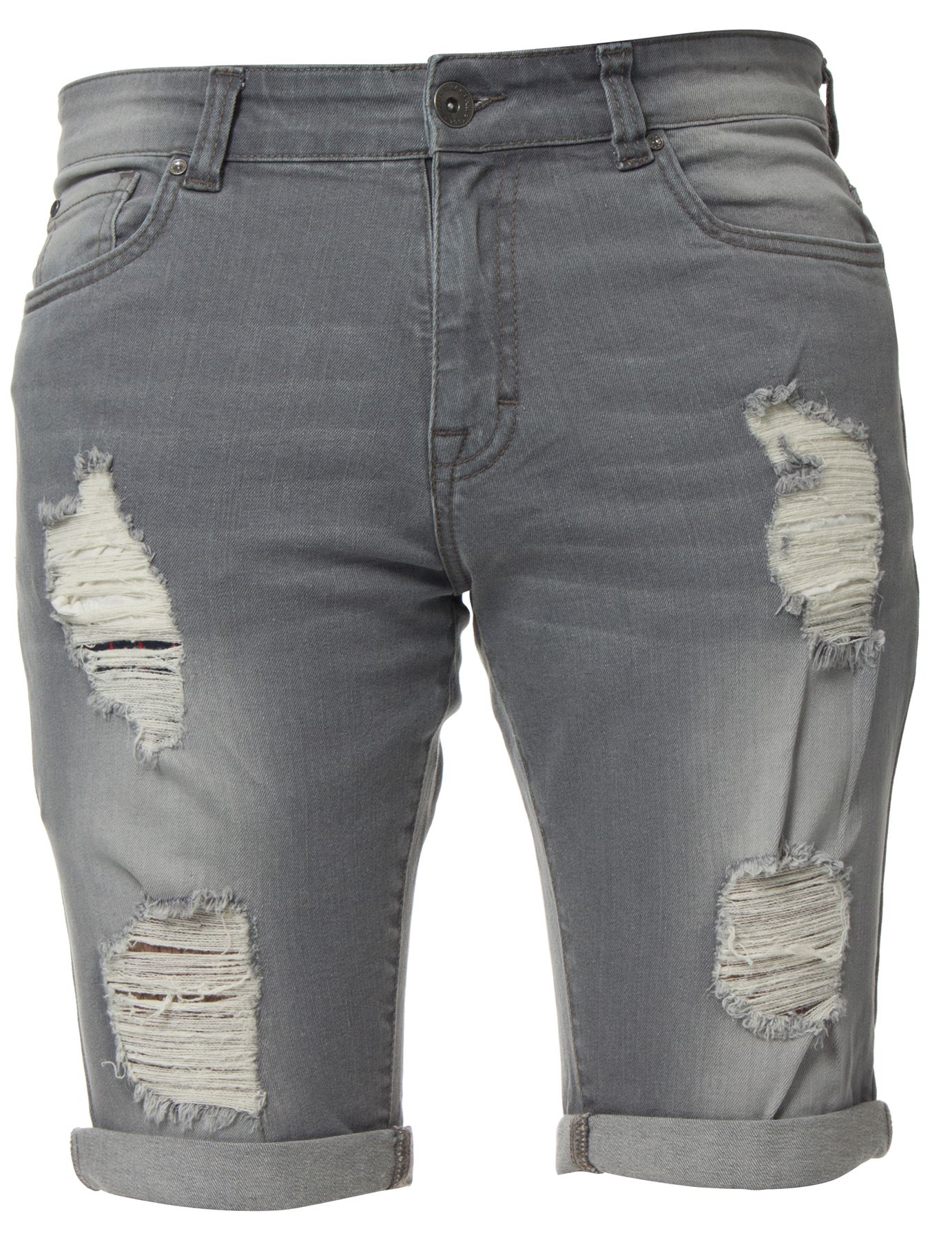 JIMMYHANLK Women Fashion High Waist Half Ripped Jeans Street Broken Slim Denim Shorts Half 