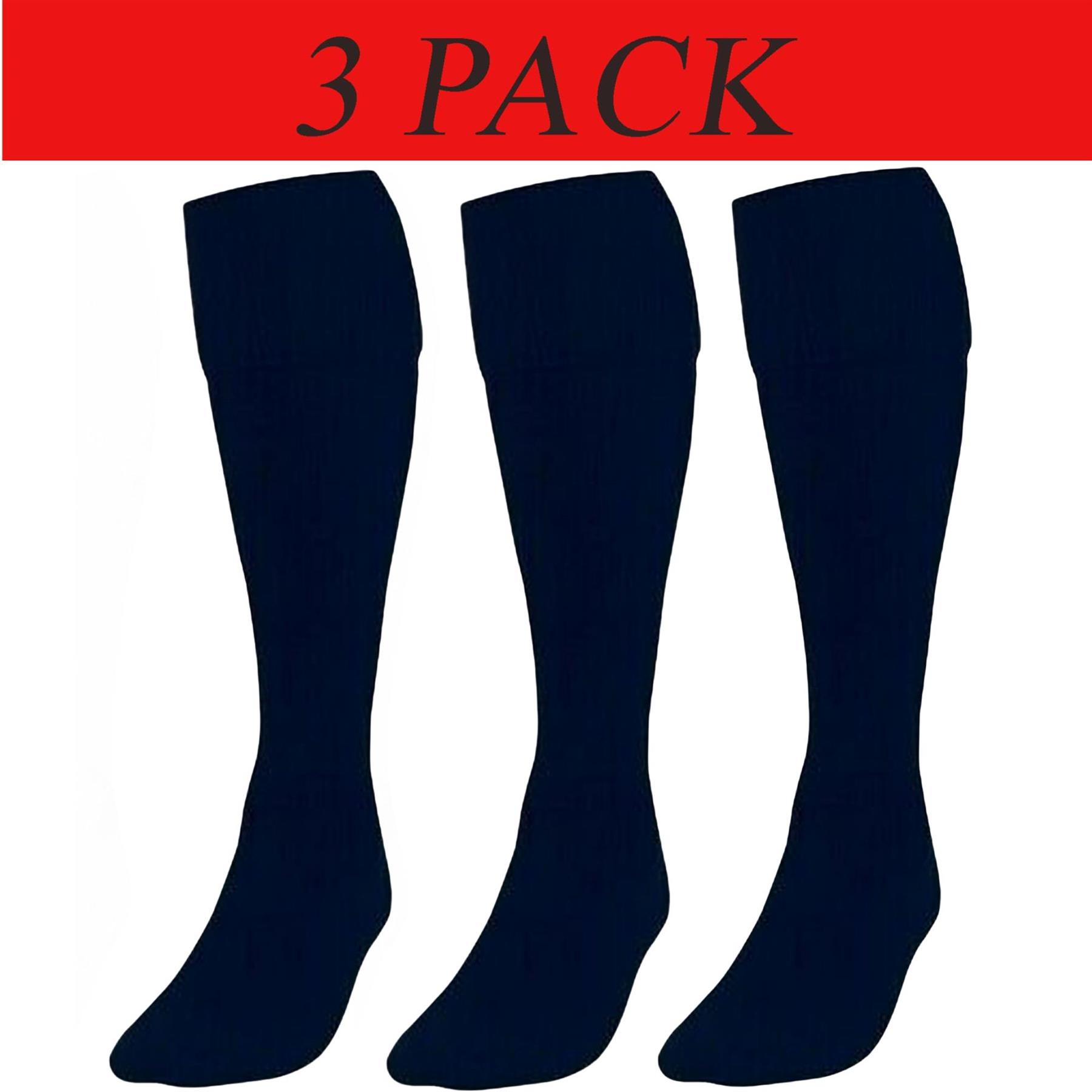 Calcetines de fútbol americano para hombre niños niños ropa deportiva lisos rodilla alta hockey deportes escolares - Imagen 3 de 15
