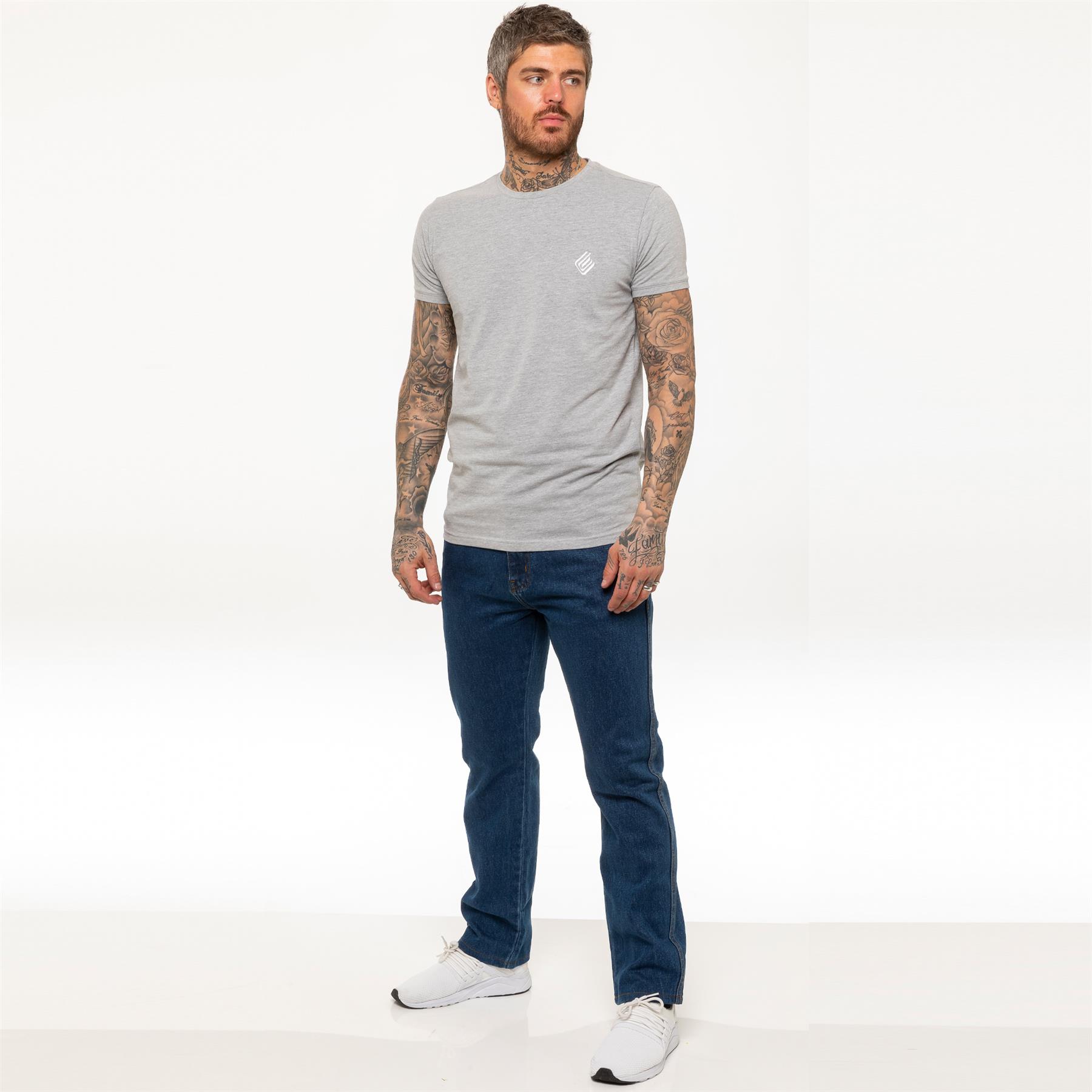 Kruze Mens Jeans Straight Leg Denim Trousers Regular Casual Work Pants UK Sizes - Picture 20 of 25