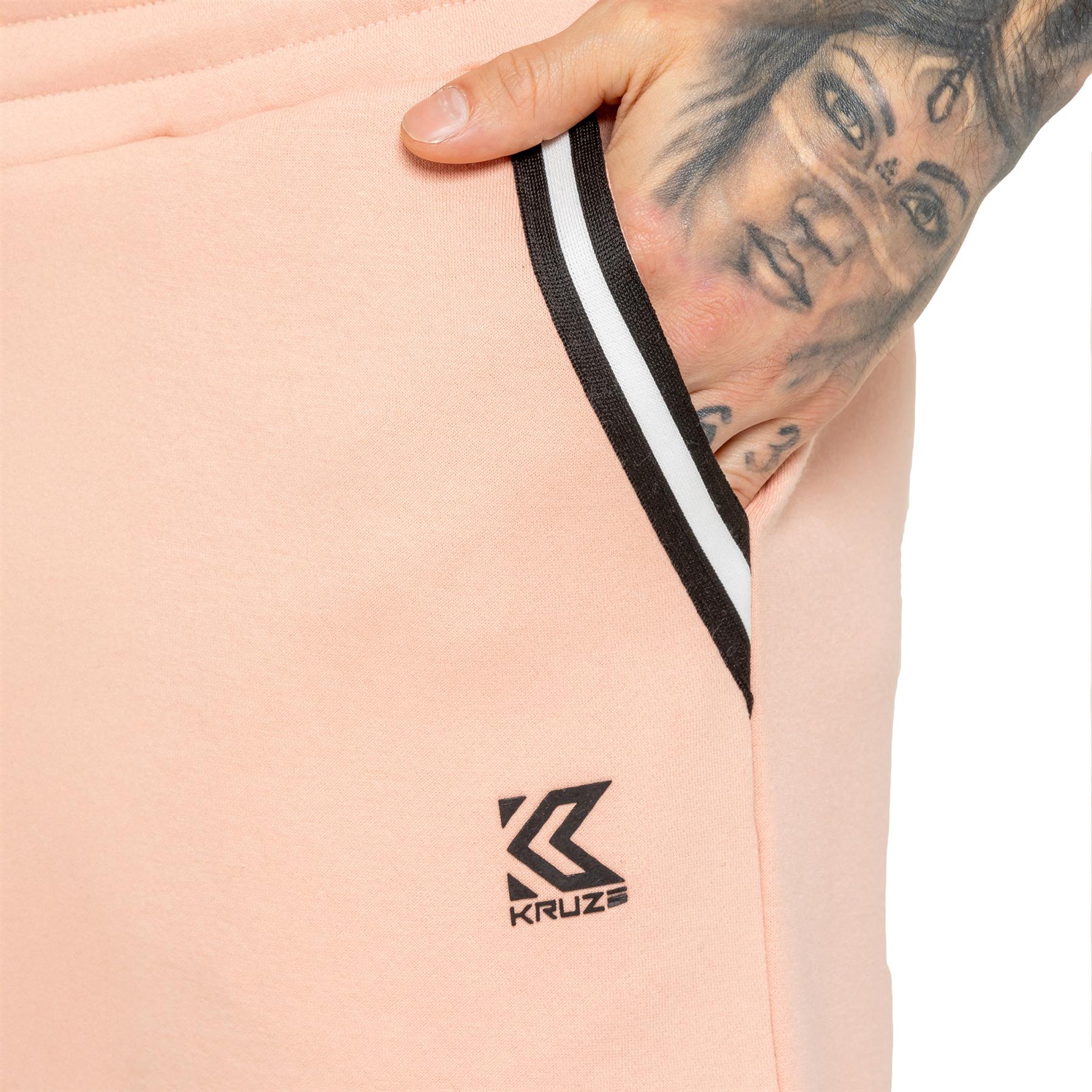 Herren Kruze T-Shirt & Shorts Set Rundhals Fleece Shorts Trainingsanzug - Imagen 22 de 22