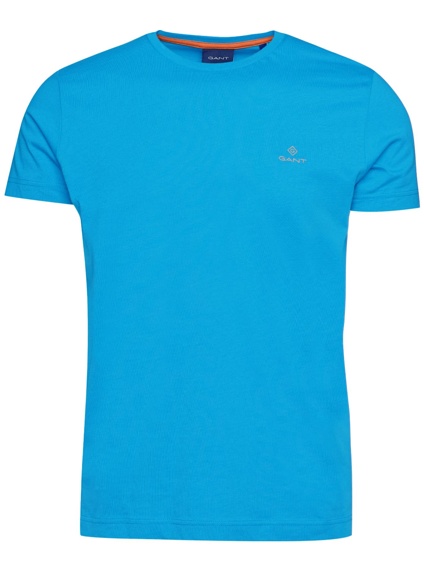 Gant T Shirts Mens Short Sleeve Tee Casual Solid Crew Neck Cotton Classic Top - Picture 65 of 94