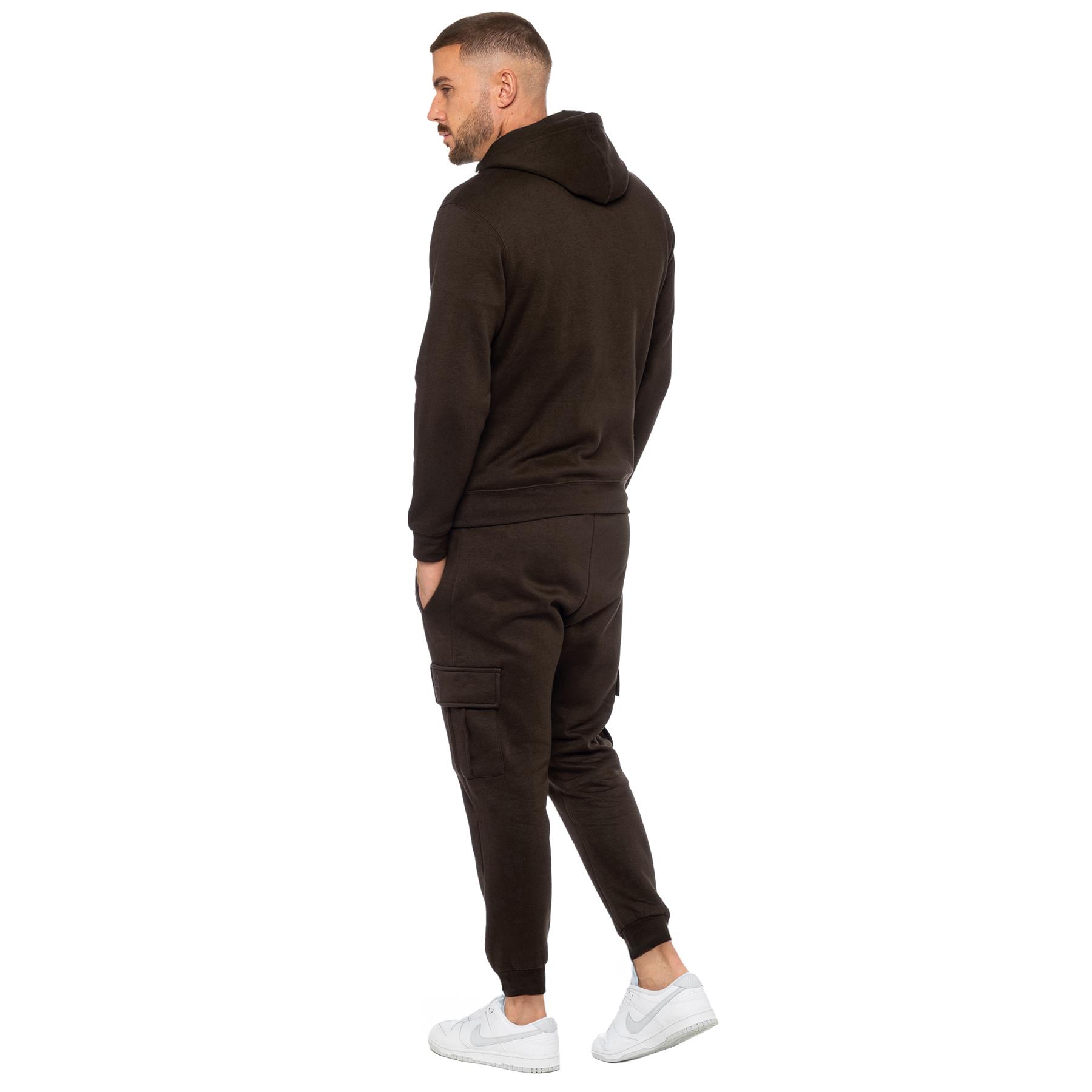Enzo Mens Tracksuit Set Zip Regular Fit Hoodie Cuffed Joggers Casual 2pc Suit - Picture 69 of 107