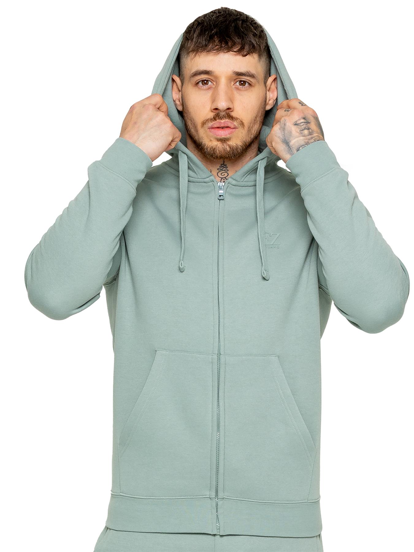 Conjunto de chándal completo Enzo para hombre gimnasio sudadera con capucha joggers informales invierno parte superior inferior - Imagen 65 de 67