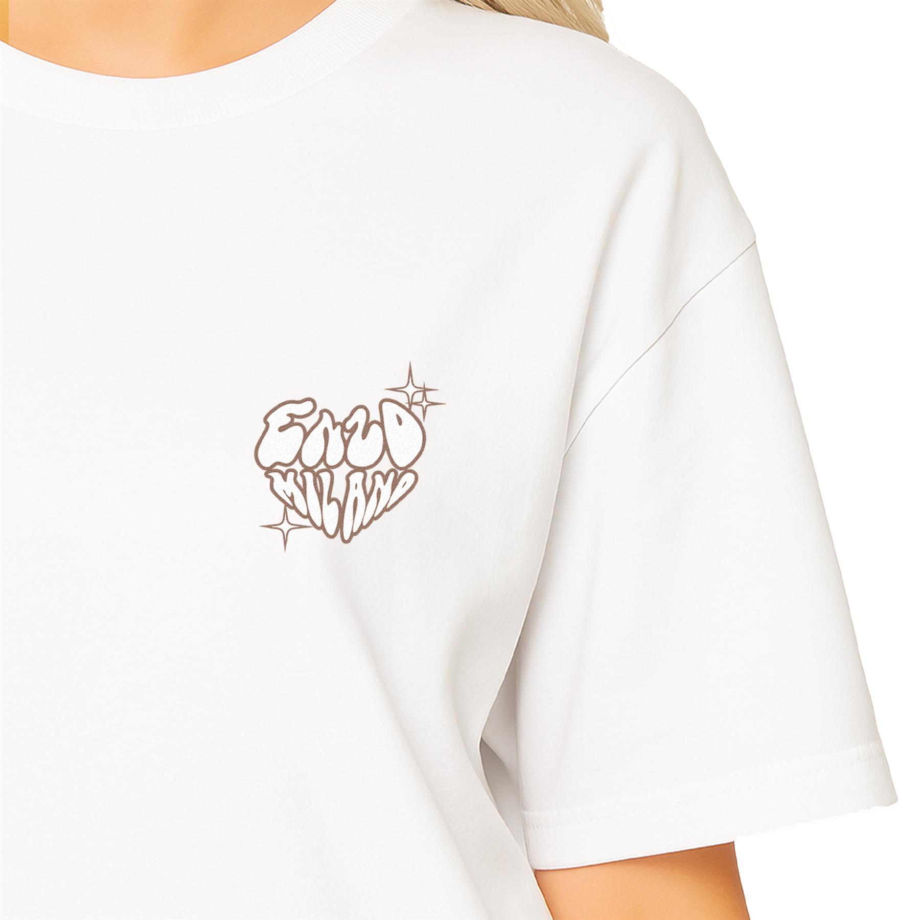 Conjunto de Conjunto para Mujer Enzo Cuello Redondo Logo Camiseta Elástica Elastizada Leggings Traje - Imagen 16 de 19