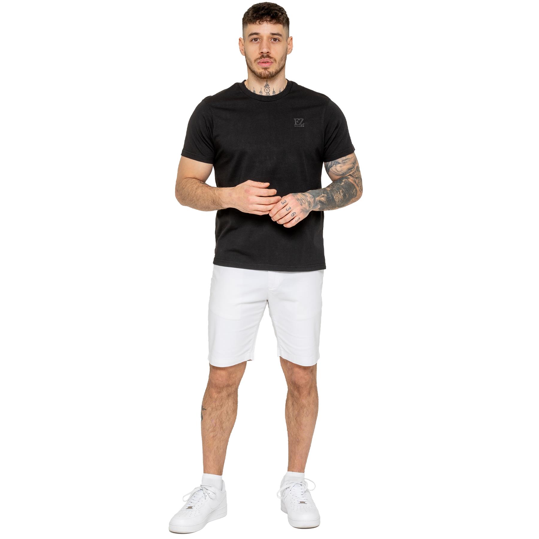 Enzo Herren Chino Shorts Freizeit Baumwolle Sommer Stretch Slim Fit Halb Hose - Bild 32 von 34