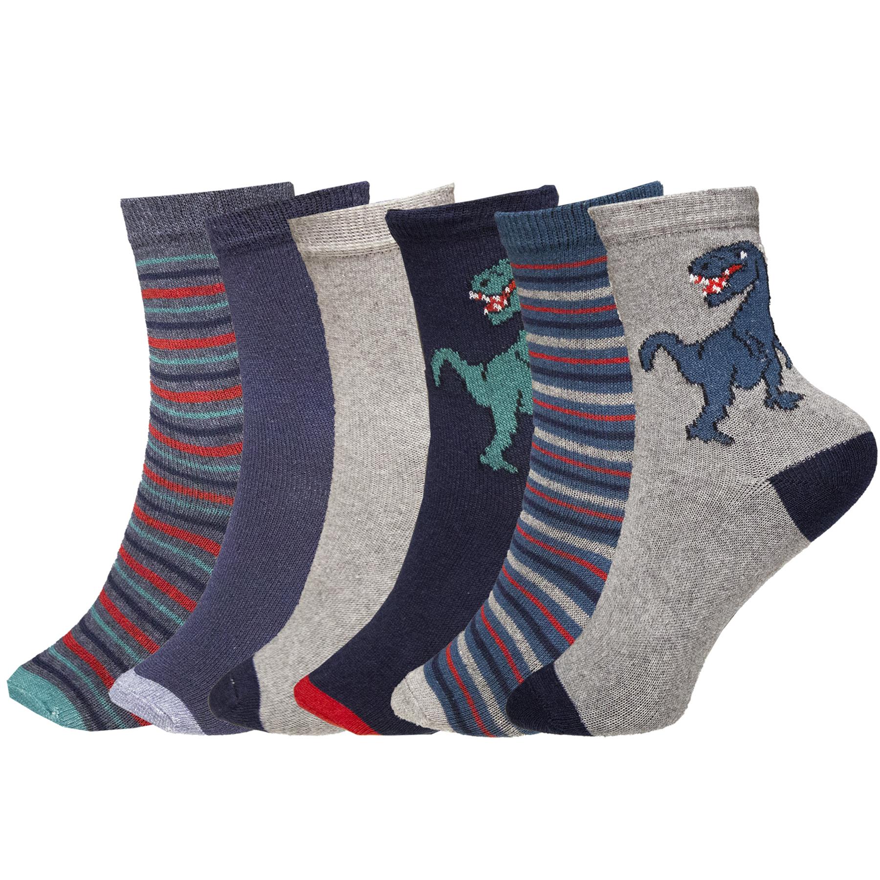 The Children's Place Boys Ankle Socks - 6 Pack Cushioned Athletic Socks