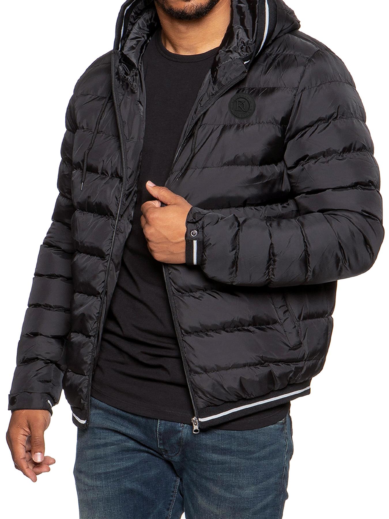 Mens Bubble Jacket Padded Puffer Bubble Down Zip Up Winter Coat Warm