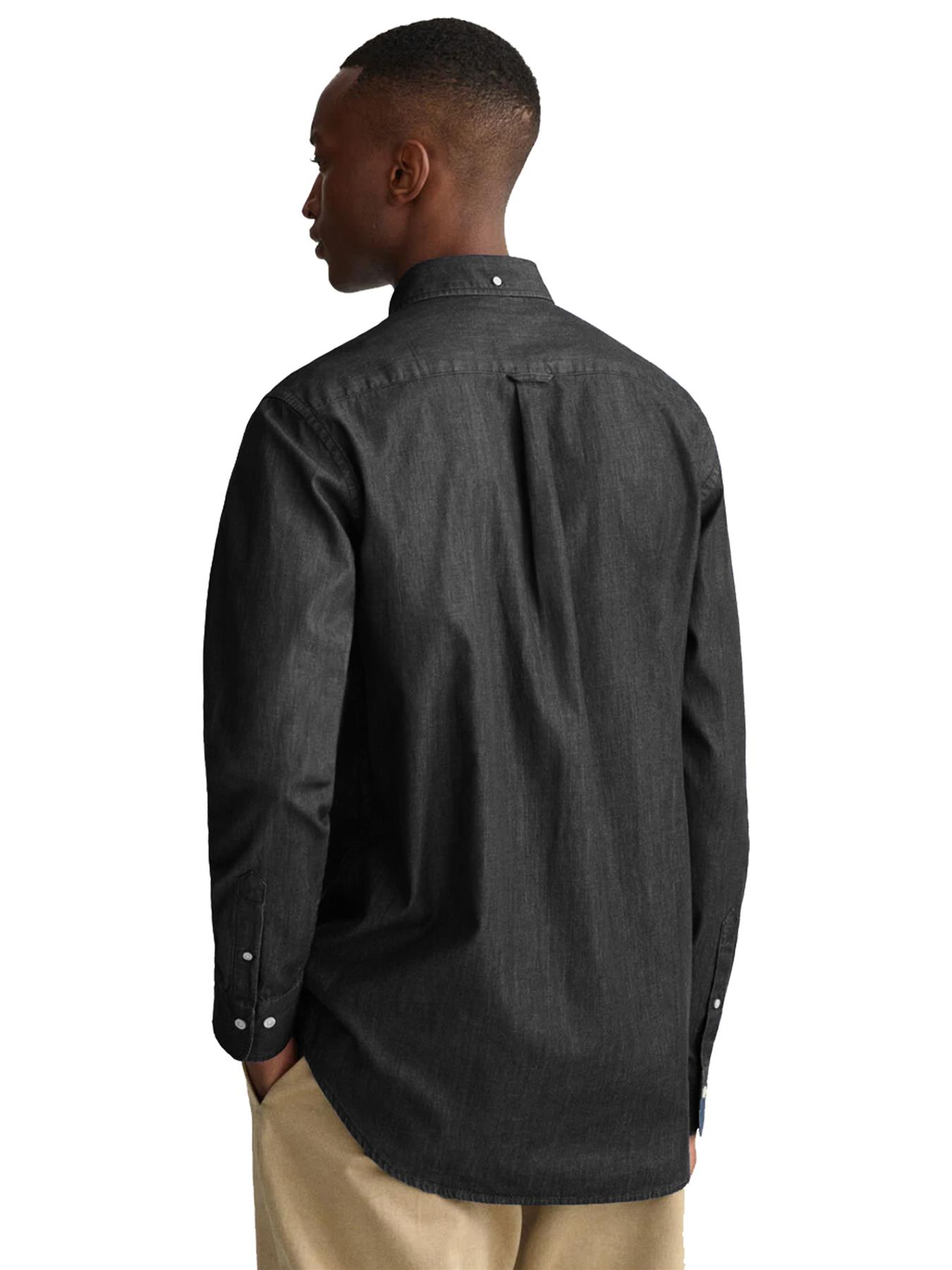 Enzo Mens Long Sleeve Shirt Casual Cotton Regular Fit Embroidered Logo Shirts - Picture 24 of 53