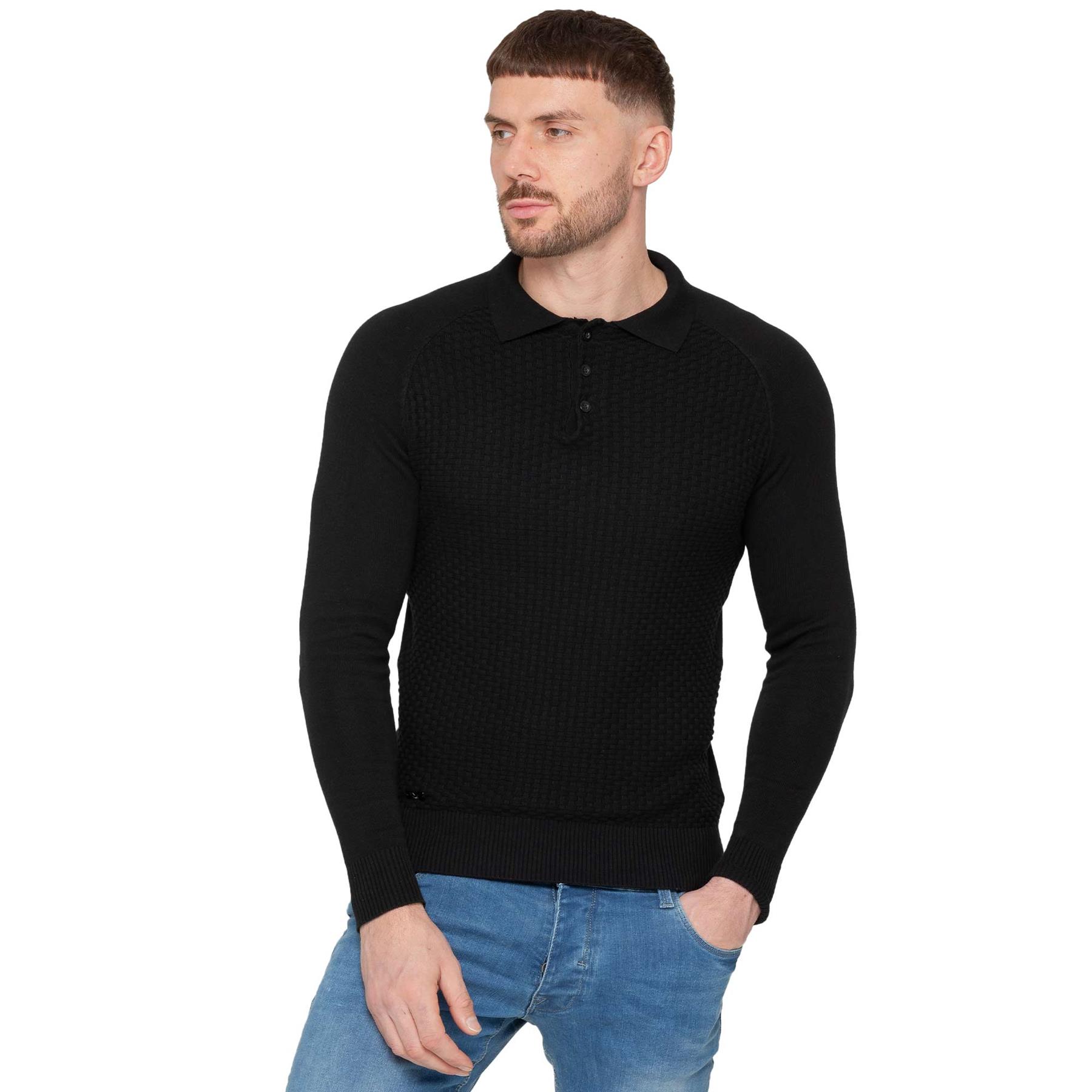 Enzo Para Hombres Sudadera Lisa Jersey Pullover Ligero Informal Algodón Tejido Prendas para el torso - Imagen 2 de 17