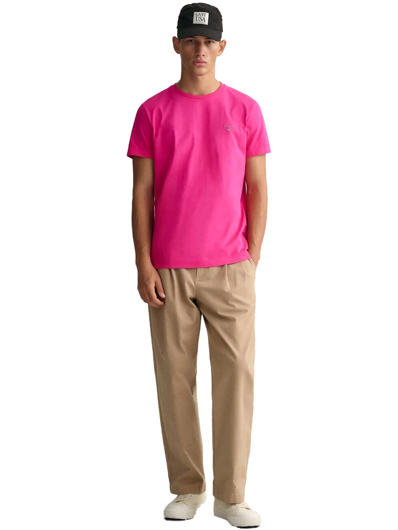 GANT Algodón Hombre Camisetas Manga Corta Casual Top Cuello Redondo Talla UK - Imagen 77 de 95