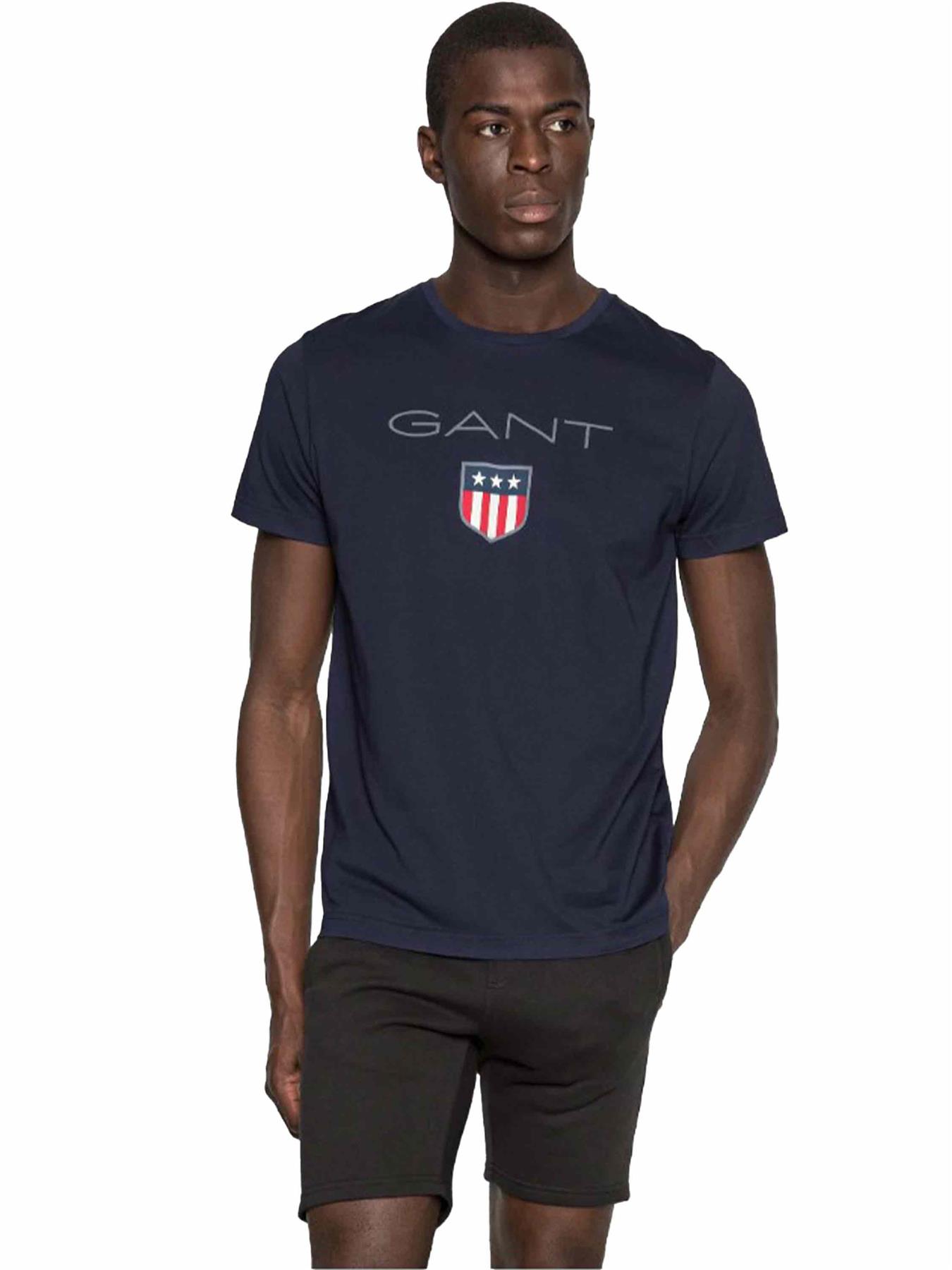 GANT Algodón Hombre Camisetas Manga Corta Casual Top Cuello Redondo Talla UK - Imagen 21 de 95
