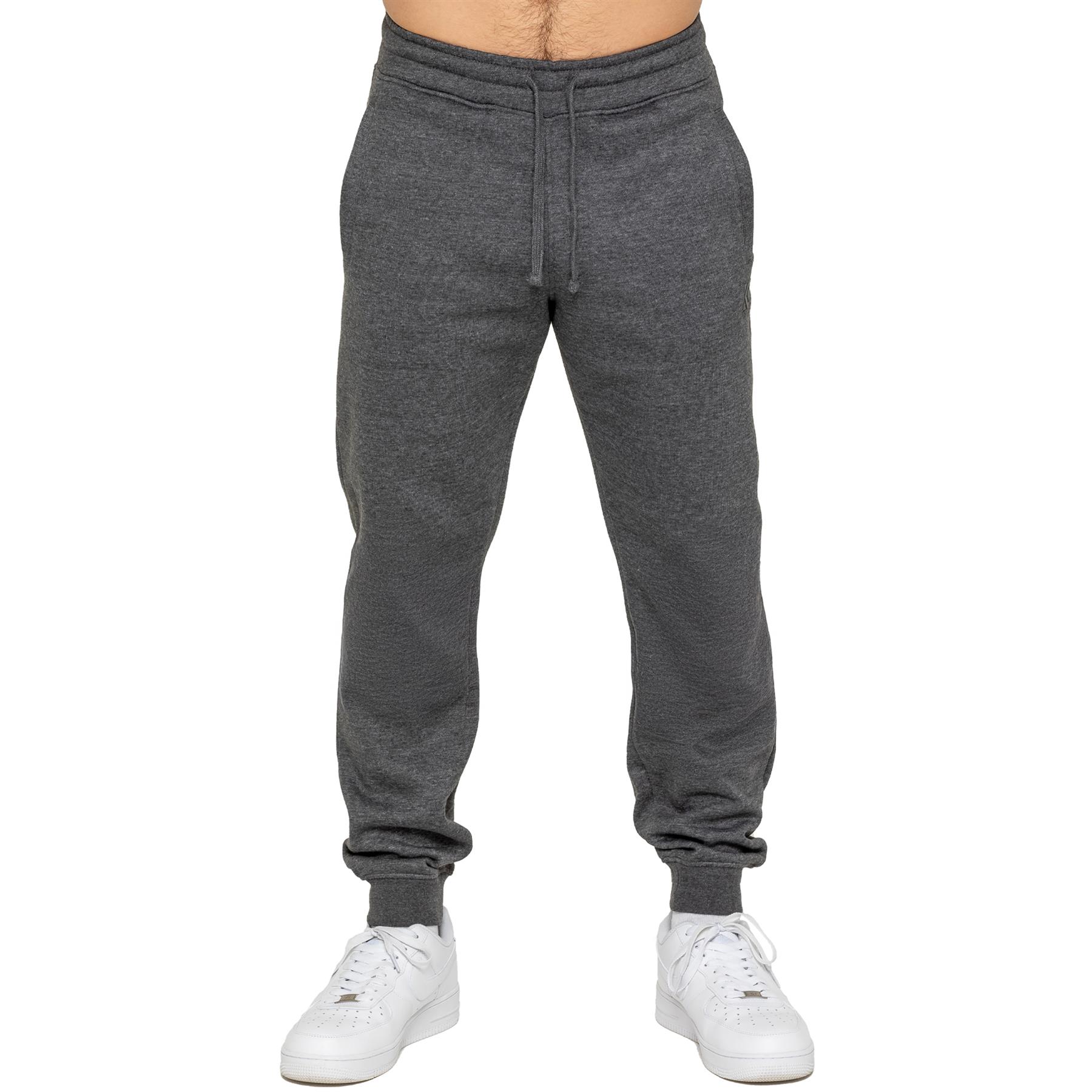 Kruze Hommes Jogging Décontracté à Élastique Polaire Coupe Standard Jogging Bas - Picture 4 of 16