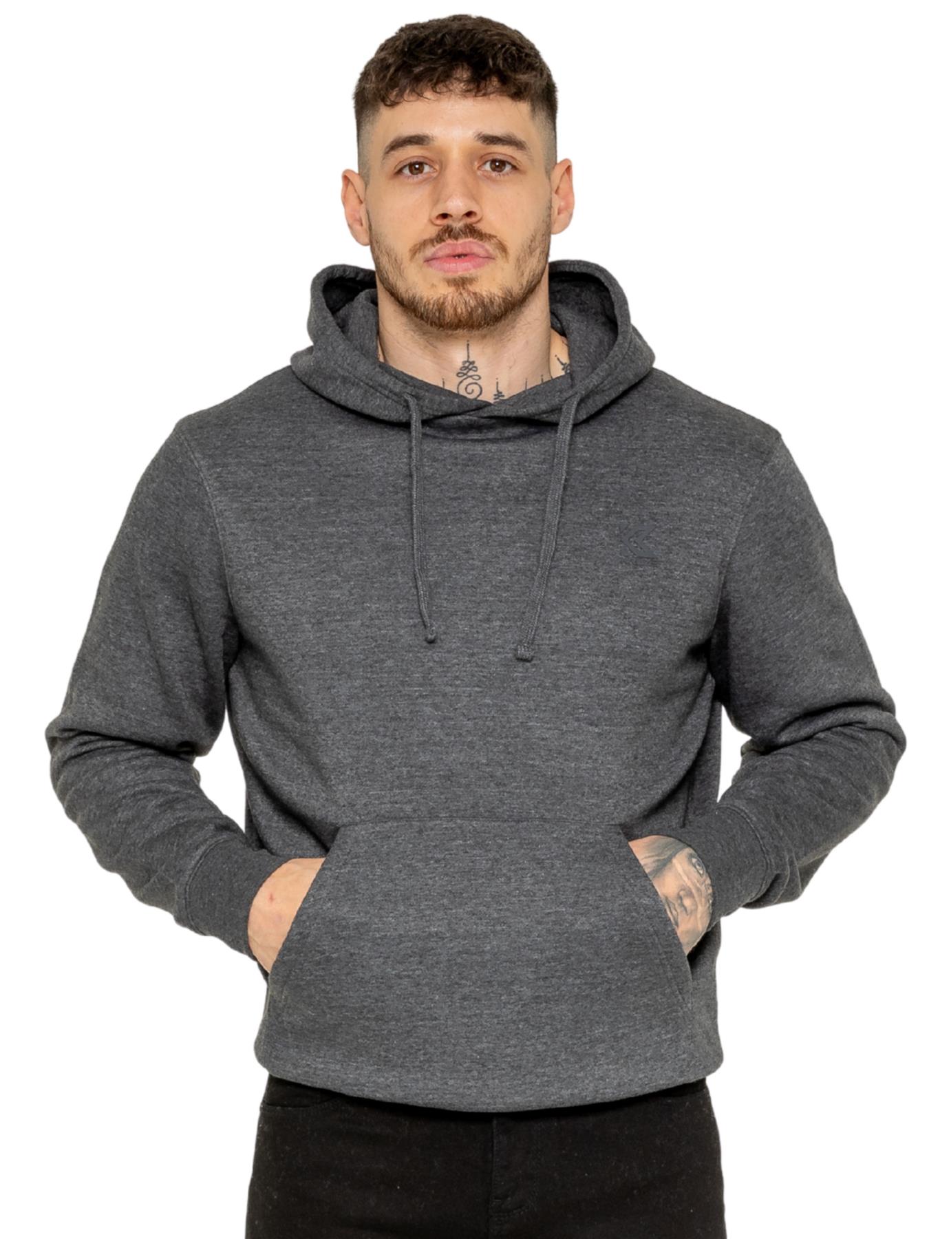 Kruze Herren Kapuzenpullover Freizeit Fleece mit Kapuze Top - Picture 8 of 26