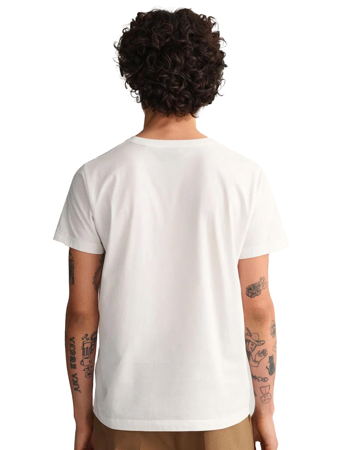 GANT Algodón Hombre Camisetas Manga Corta Casual Top Cuello Redondo Talla UK - Imagen 85 de 95