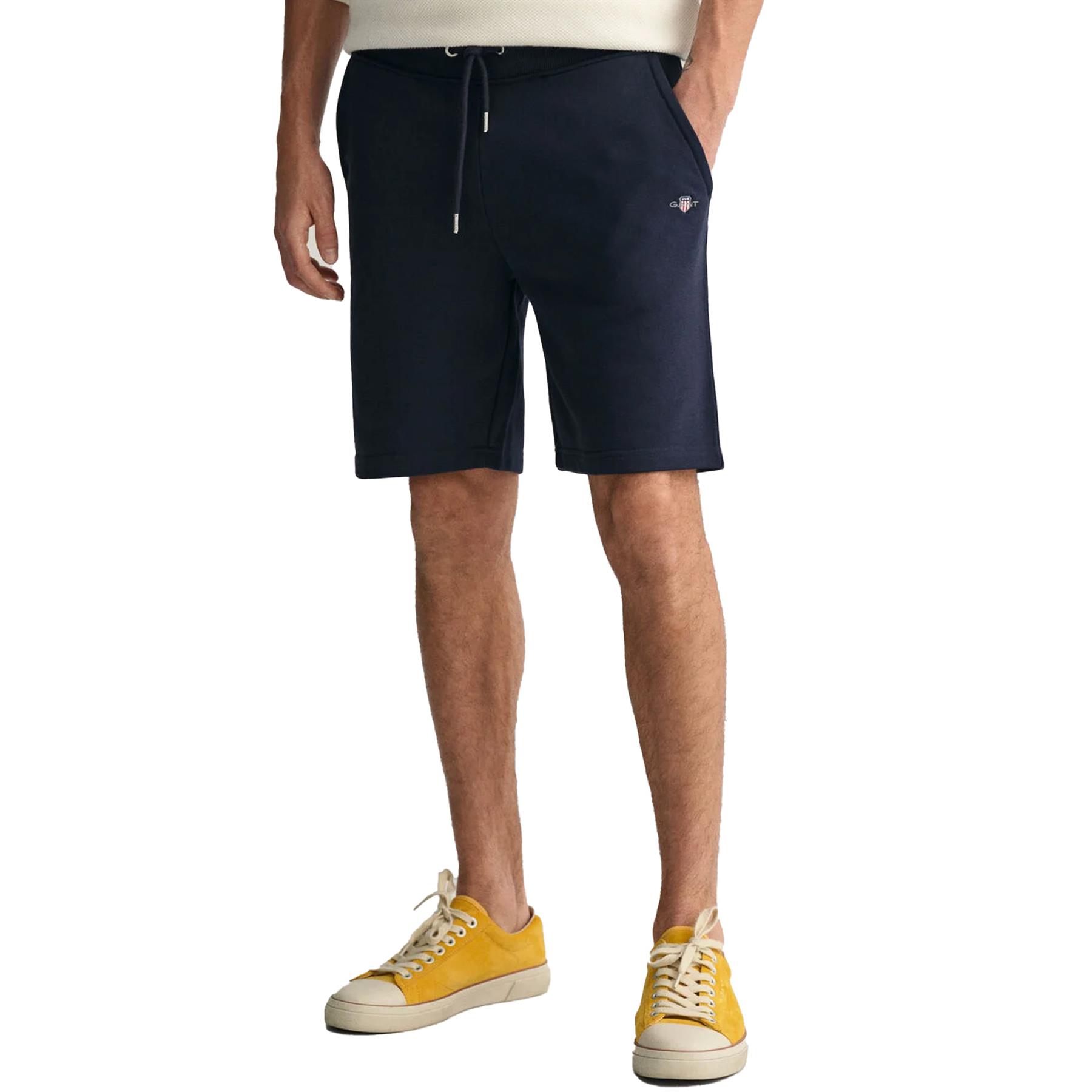 Gant Mens Shield Sweat Shorts Casual Cotton Summer Elasticated Half Pants - Picture 26 of 40