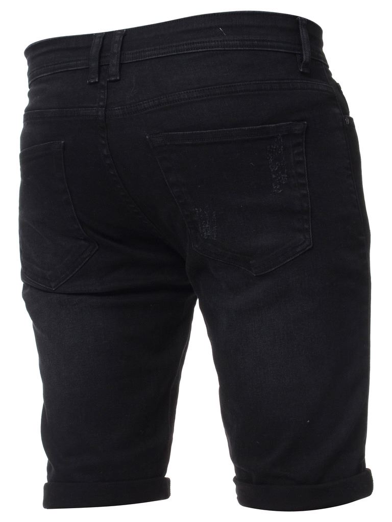 Kruze Denim Mens Shorts Stretch Regular Fit Distressed Ripped Half Jeans Pants | eBay
