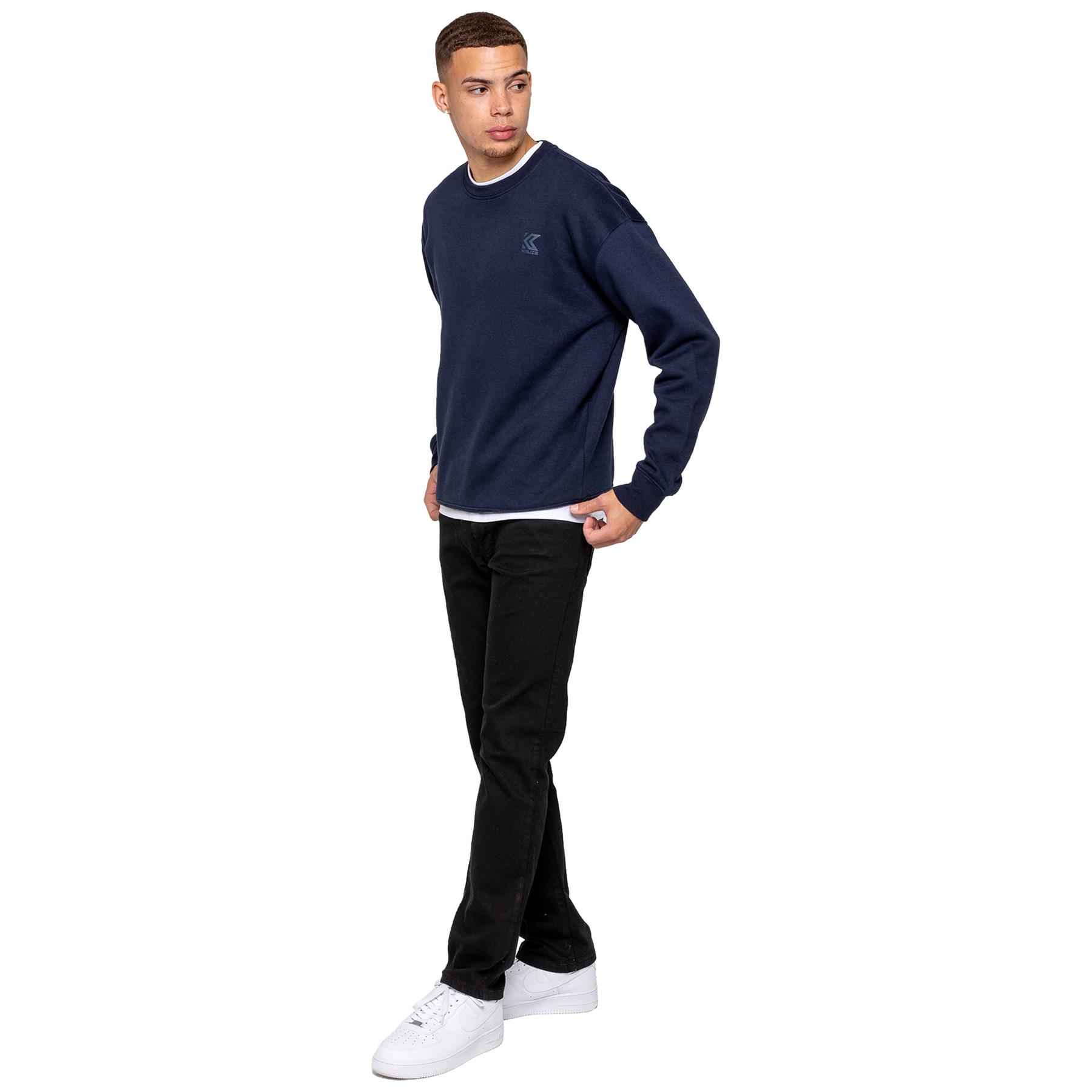Kruze Herren Sweatshirt Pullover Übergröße Freizeit Rundhals Top - Picture 18 of 18