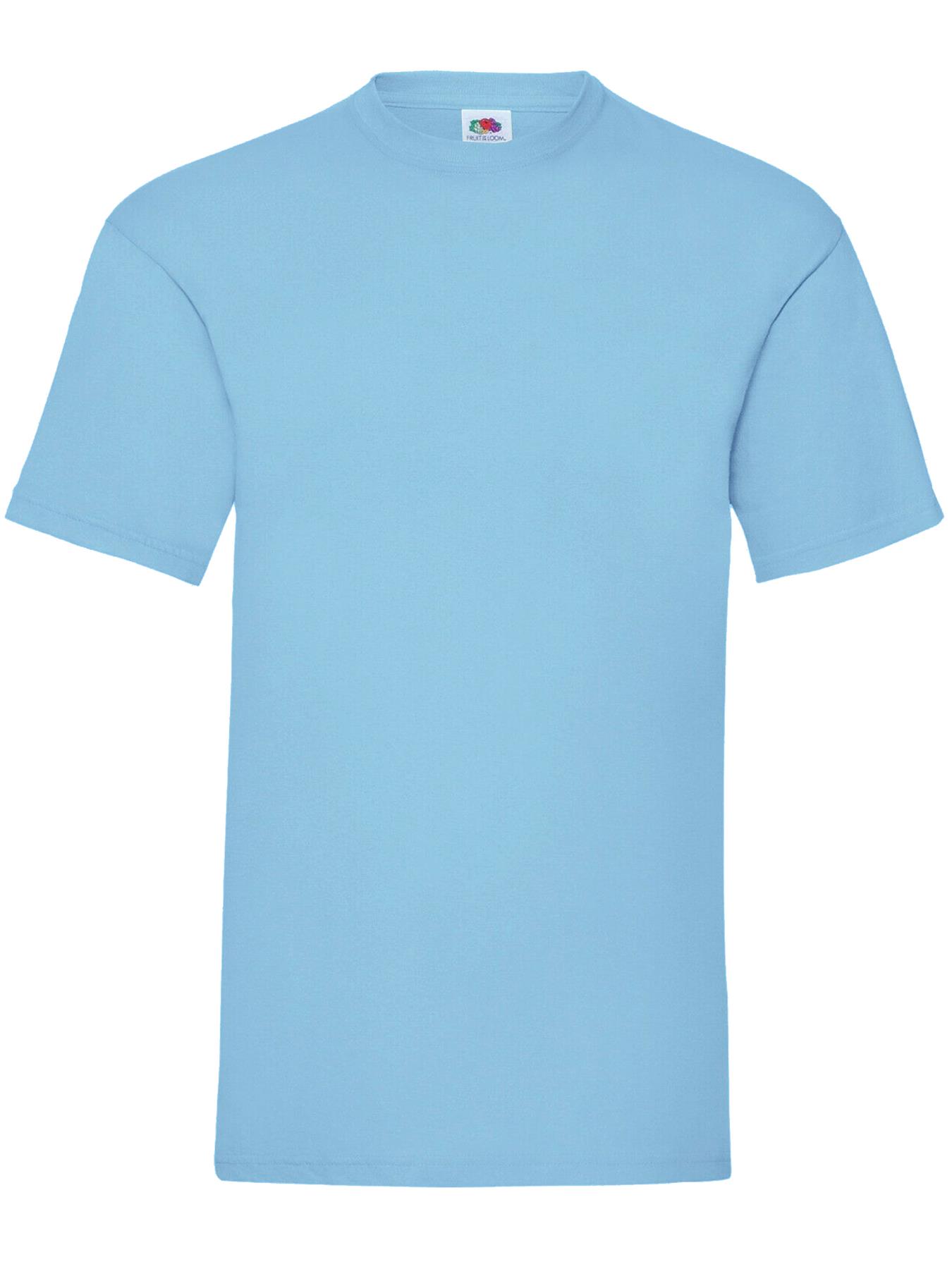 Fruit of the Loom Mens 5 Pack T-Shirts 100% Cotton Plain Solid Tee Shirt - Picture 34 of 36