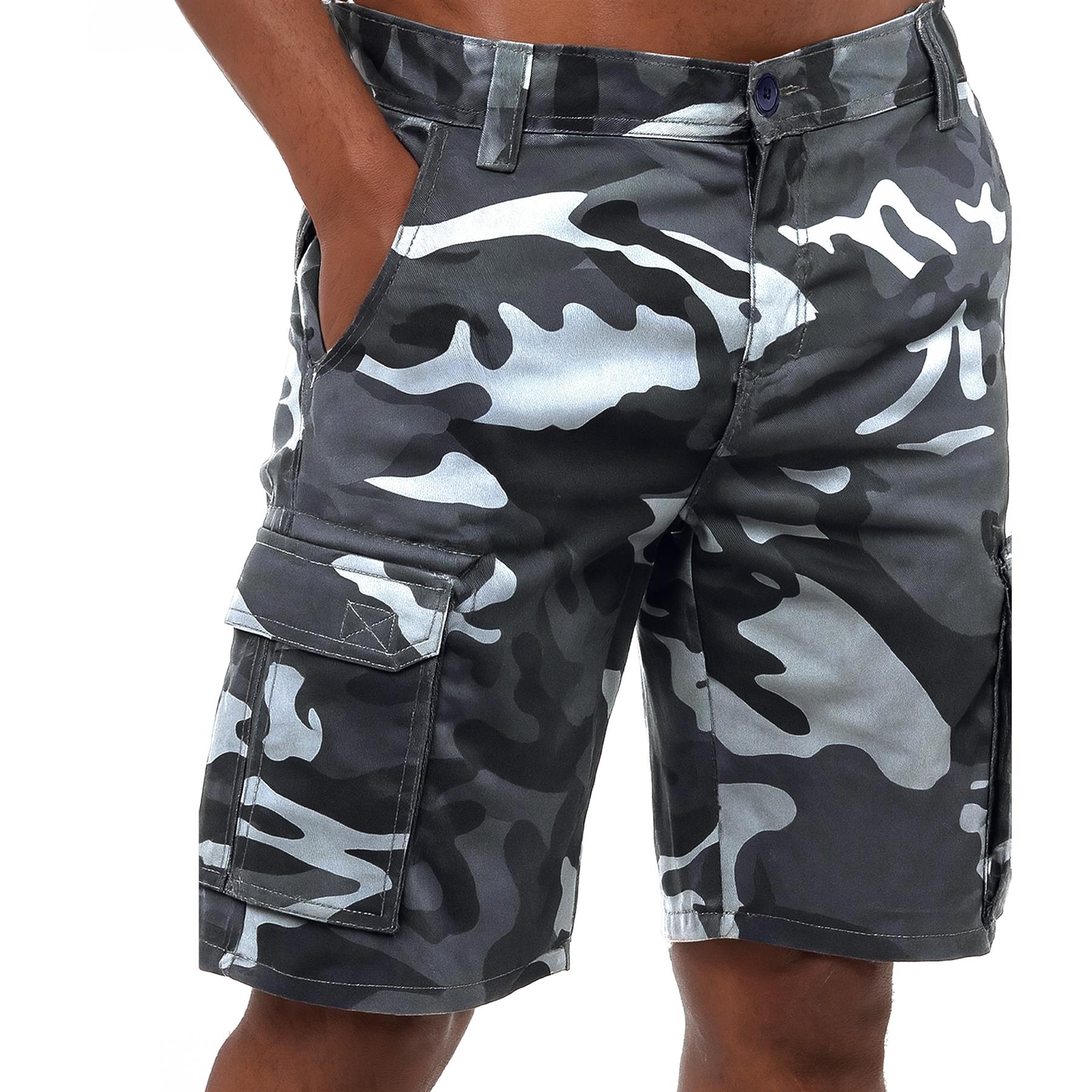 Pantalones Cortos de Combate Kruze Para Hombres Pantalones Cortos de Carga Ejército Camuflaje Jeans Camuflaje Trabajo Medio Pantalones - Imagen 23 de 41