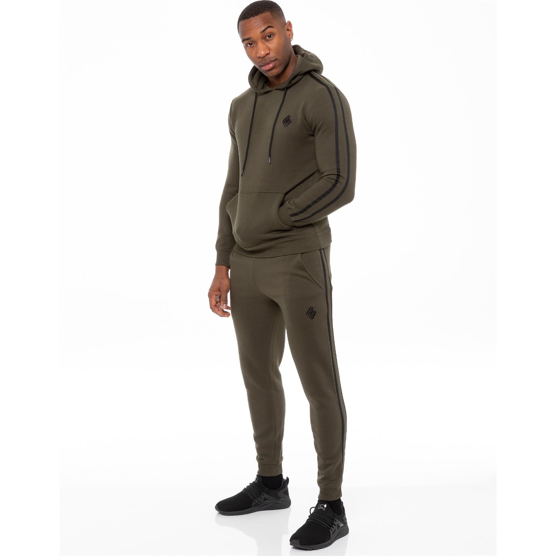 thumbnail image 2 of Enzo Men's Fleece Tracksuit Set – Hooded Zip Hoodie & Joggers, Casual Gym Sportswear 2 of 6