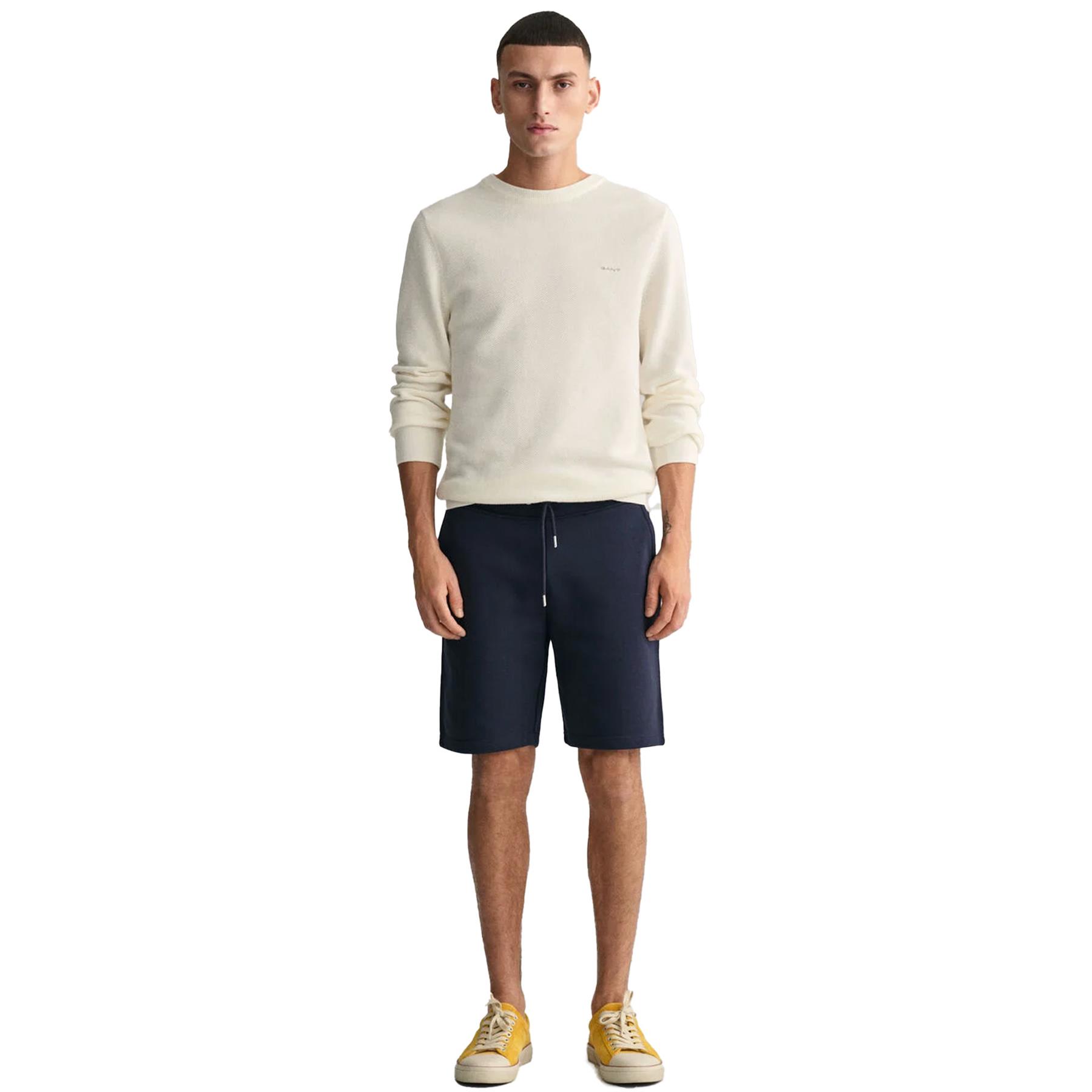 Gant Mens Shield Sweat Shorts Casual Cotton Summer Elasticated Half Pants - Picture 31 of 40