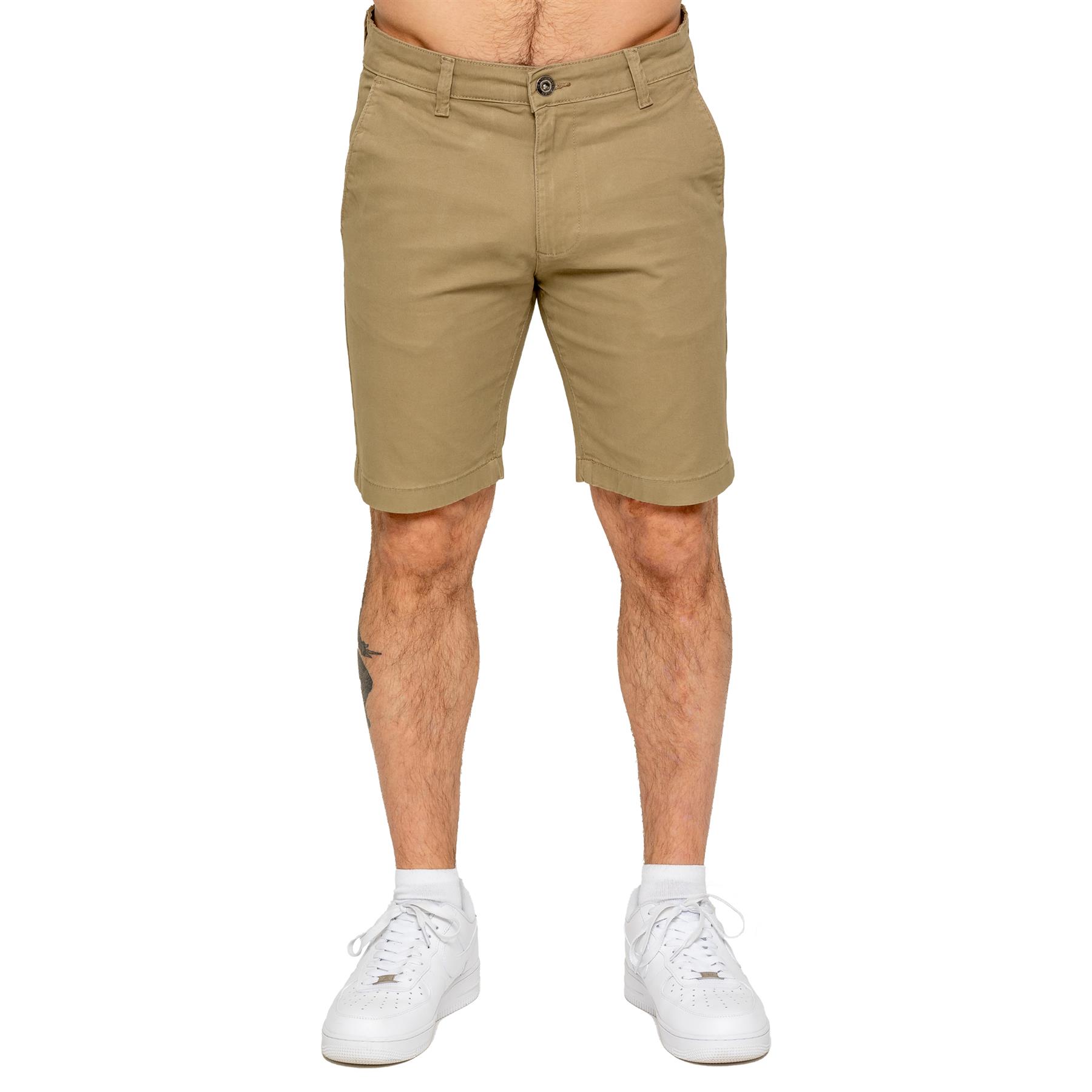 Enzo Herren Chino Shorts Freizeit Baumwolle Sommer Stretch Slim Fit Halb Hose - Bild 13 von 34