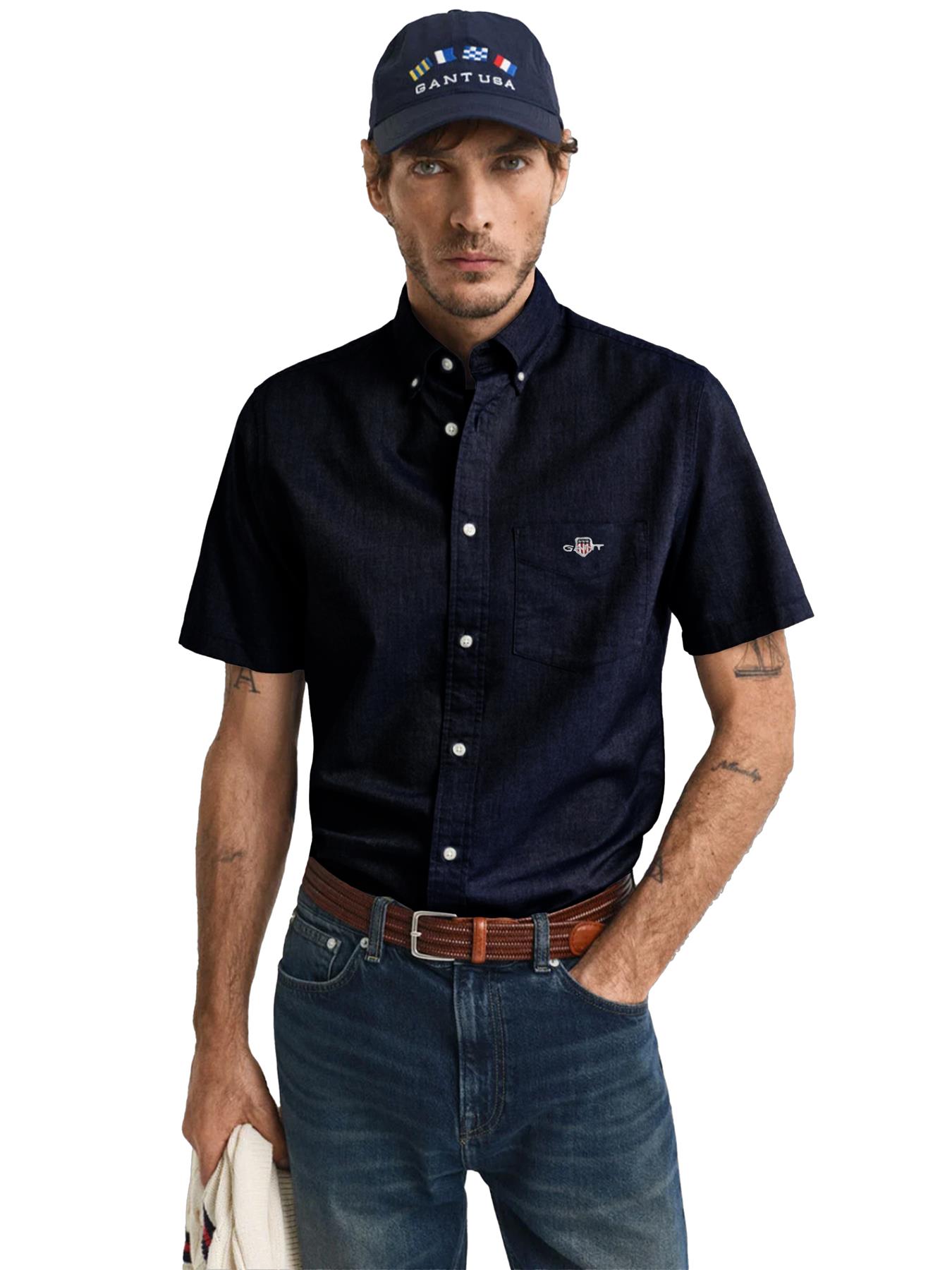 Gant Mens Long Sleeve Shirts 100% Cotton Regular Fit Smart Formal Shirt UK S-2XL - Picture 2 of 74