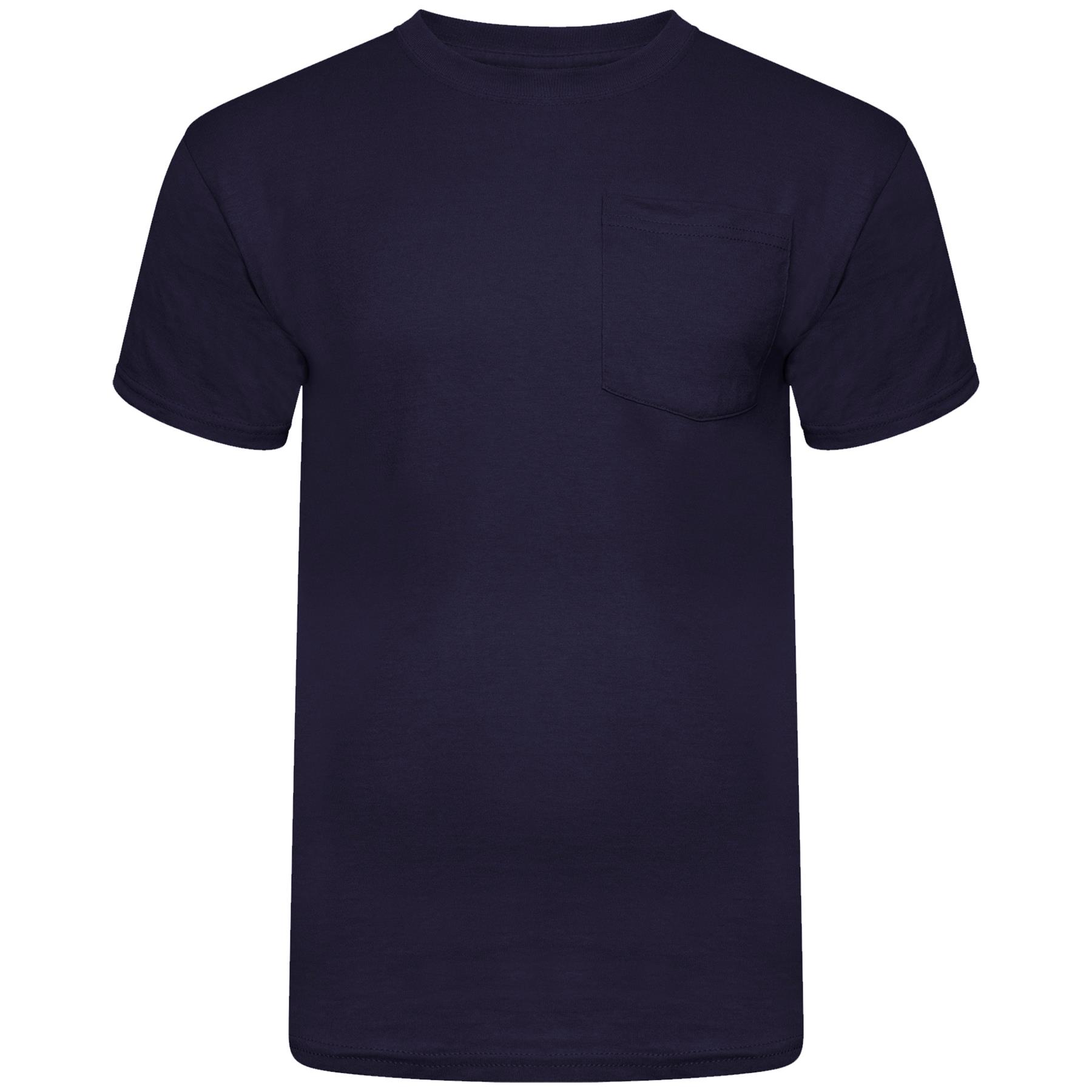 3 & 5 Confezione Uomo T-Shirt Cotone Premium Tinta Manica