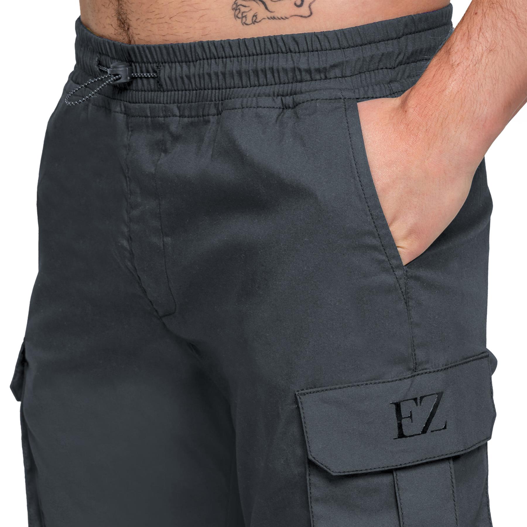 Enzo Jeans Herren Cargohose Freizeit Elastisch Arbeitshose - Picture 10 of 29