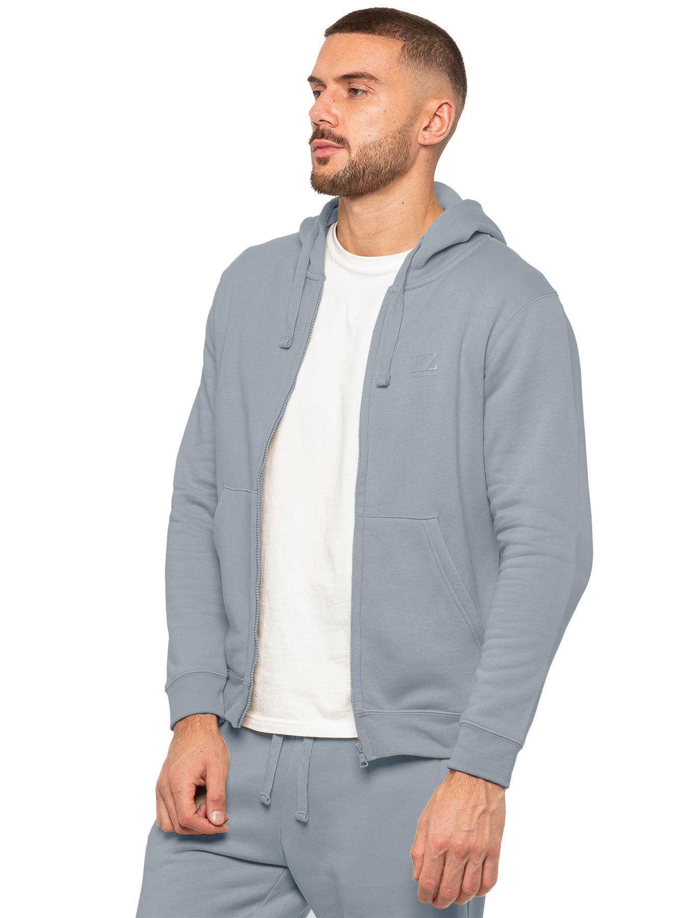 Conjunto de chándal completo Enzo para hombre gimnasio sudadera con capucha joggers informales invierno parte superior inferior - Imagen 53 de 67