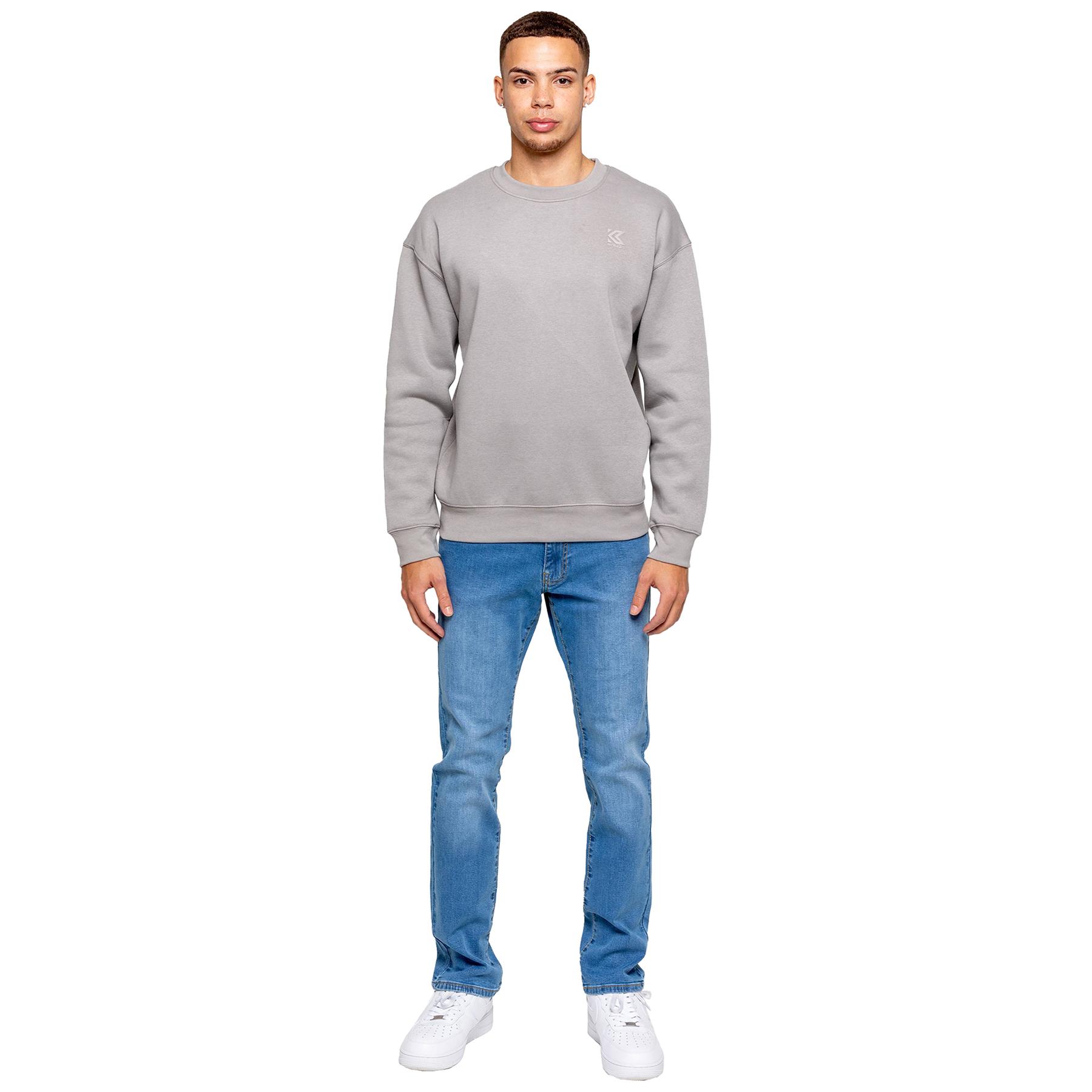 Kruze Herren Sweatshirt Pullover Übergröße Freizeit Rundhals Top - Picture 14 of 18