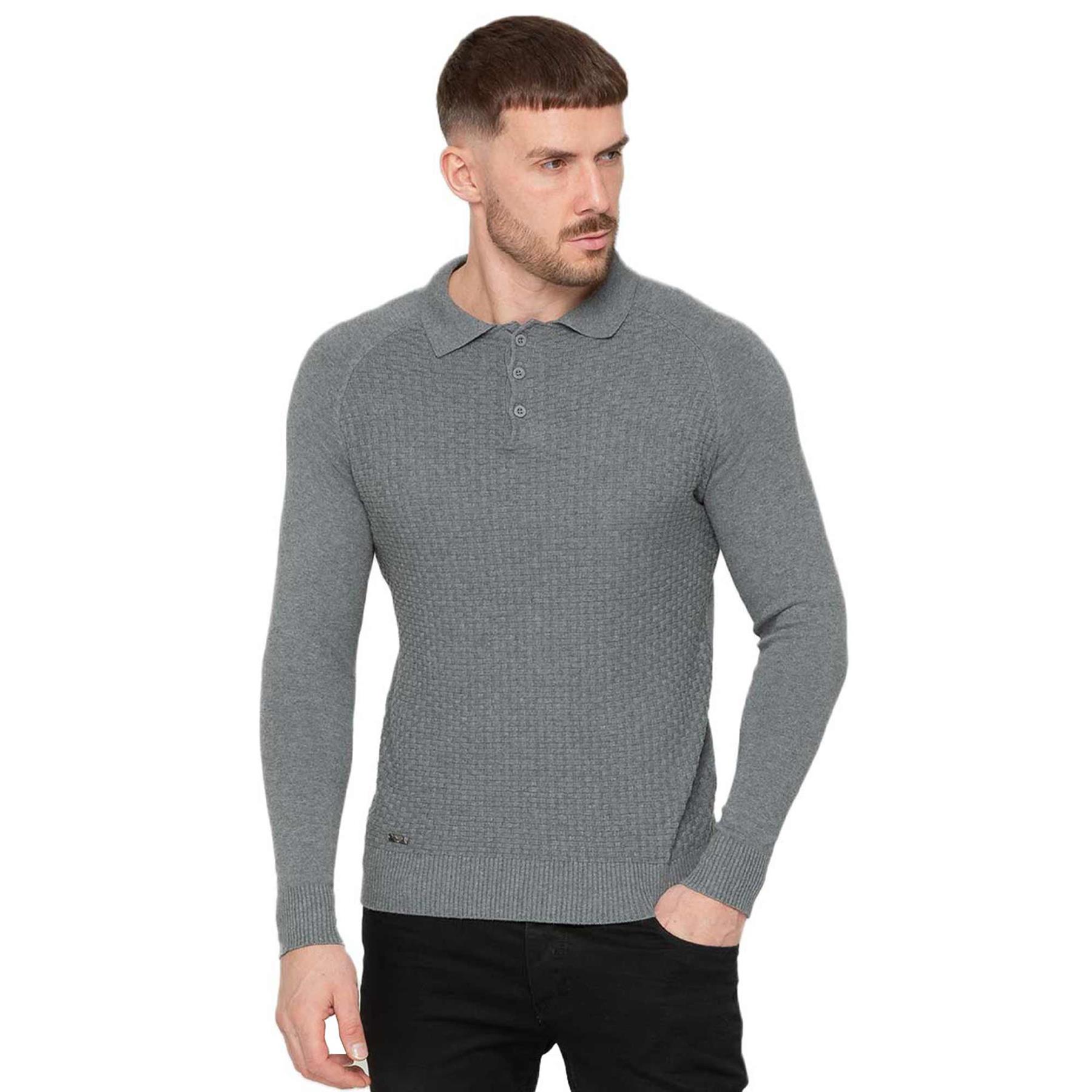 Enzo Para Hombres Sudadera Lisa Jersey Pullover Ligero Informal Algodón Tejido Prendas para el torso - Imagen 8 de 17