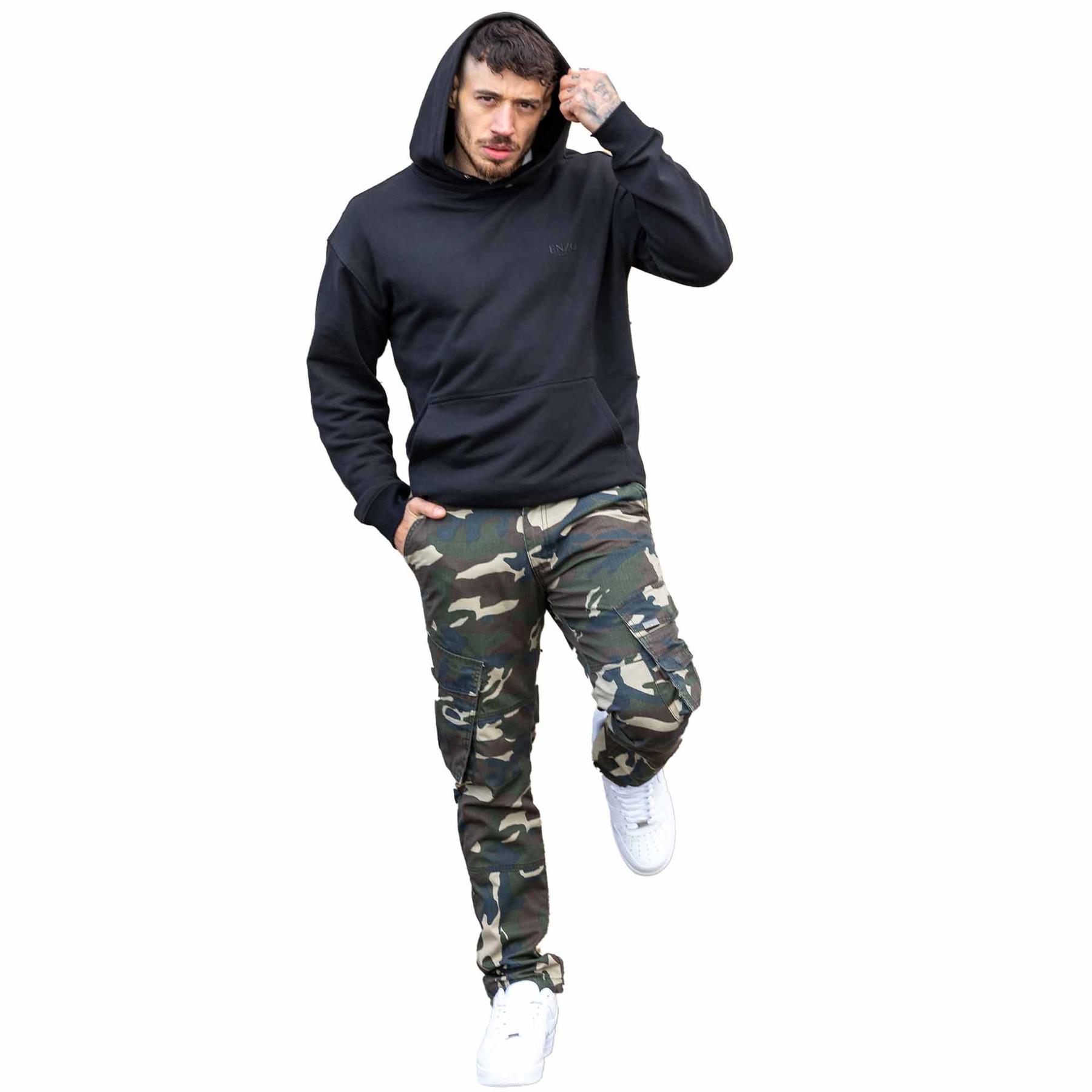 Pantalones de Carga Enzo Para Hombres Militar Combate Táctico Camuflaje Informal Pantalones de Trabajo Talla UK - Imagen 6 de 16