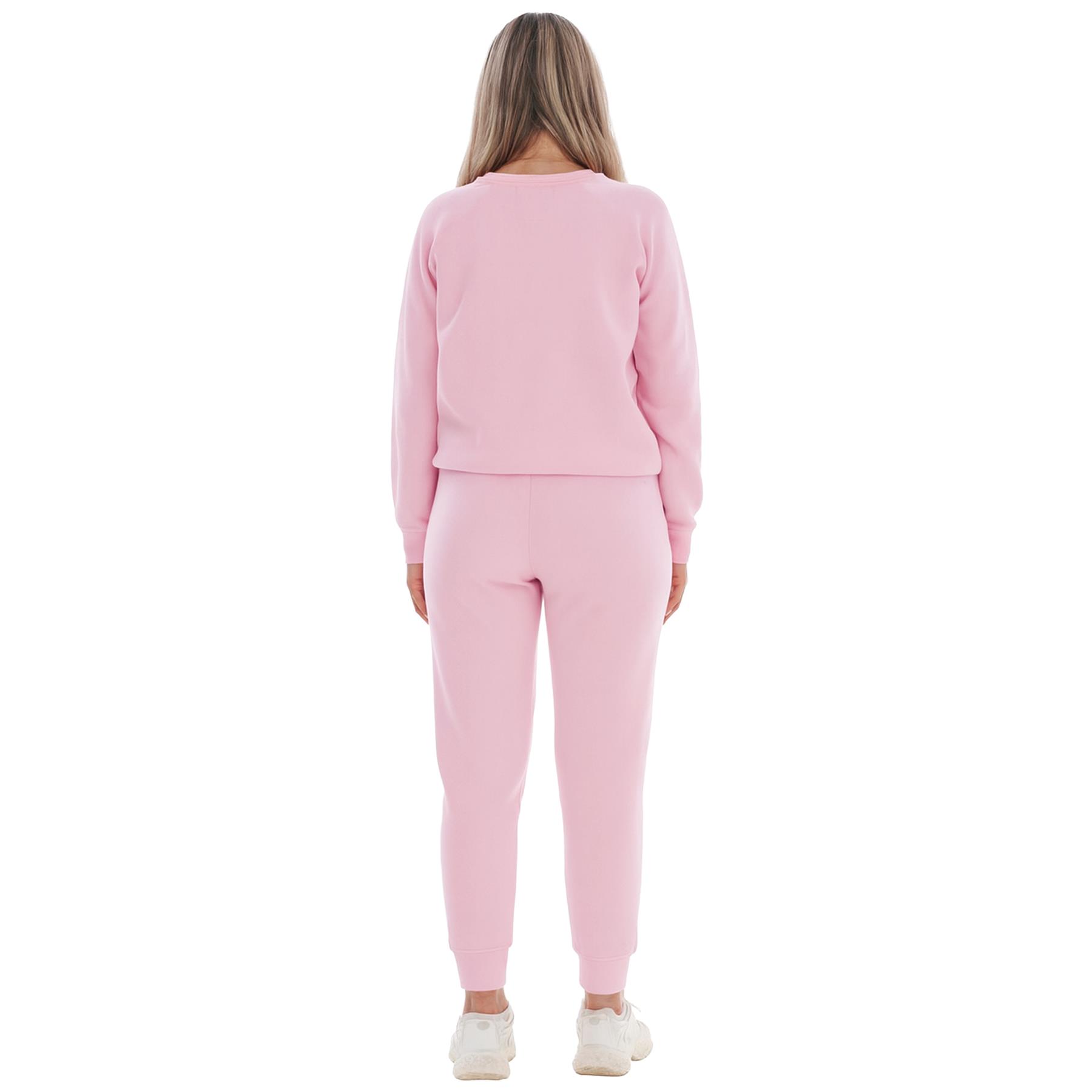 Kruze Mujer Chándal Tripulante Cuello Corte Normal Pantalón de Chándal Polar Set - Imagen 39 de 47