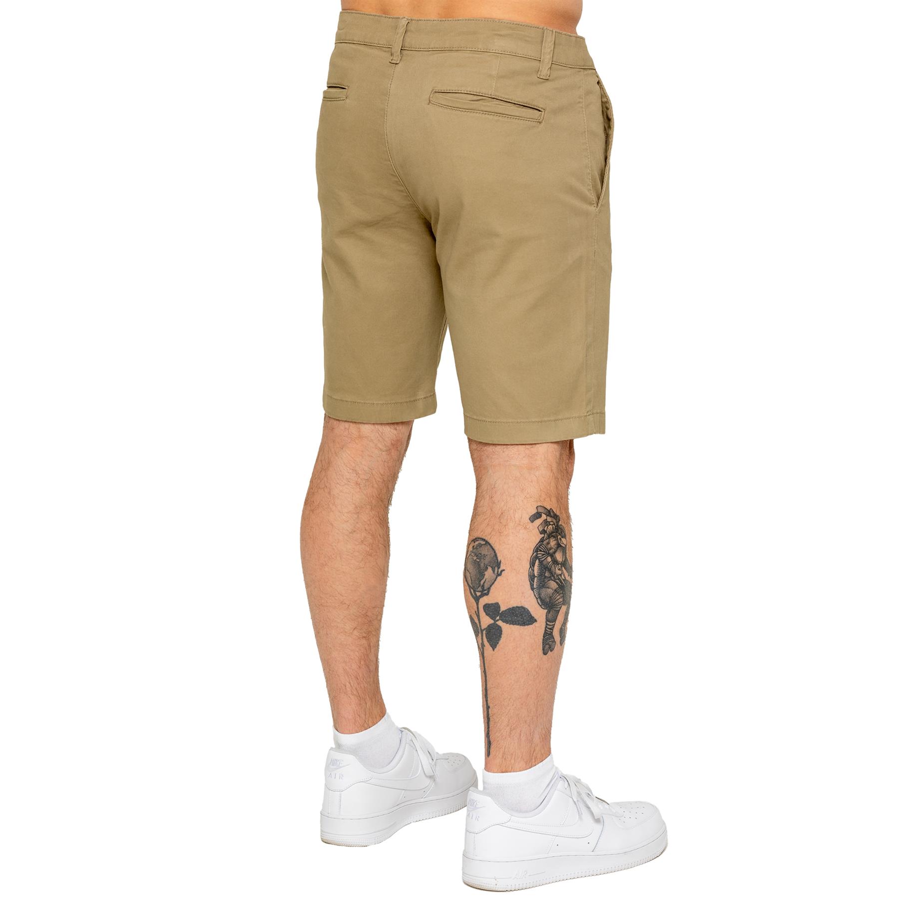 Enzo Herren Chino Shorts Freizeit Baumwolle Sommer Stretch Slim Fit Halb Hose - Bild 15 von 34