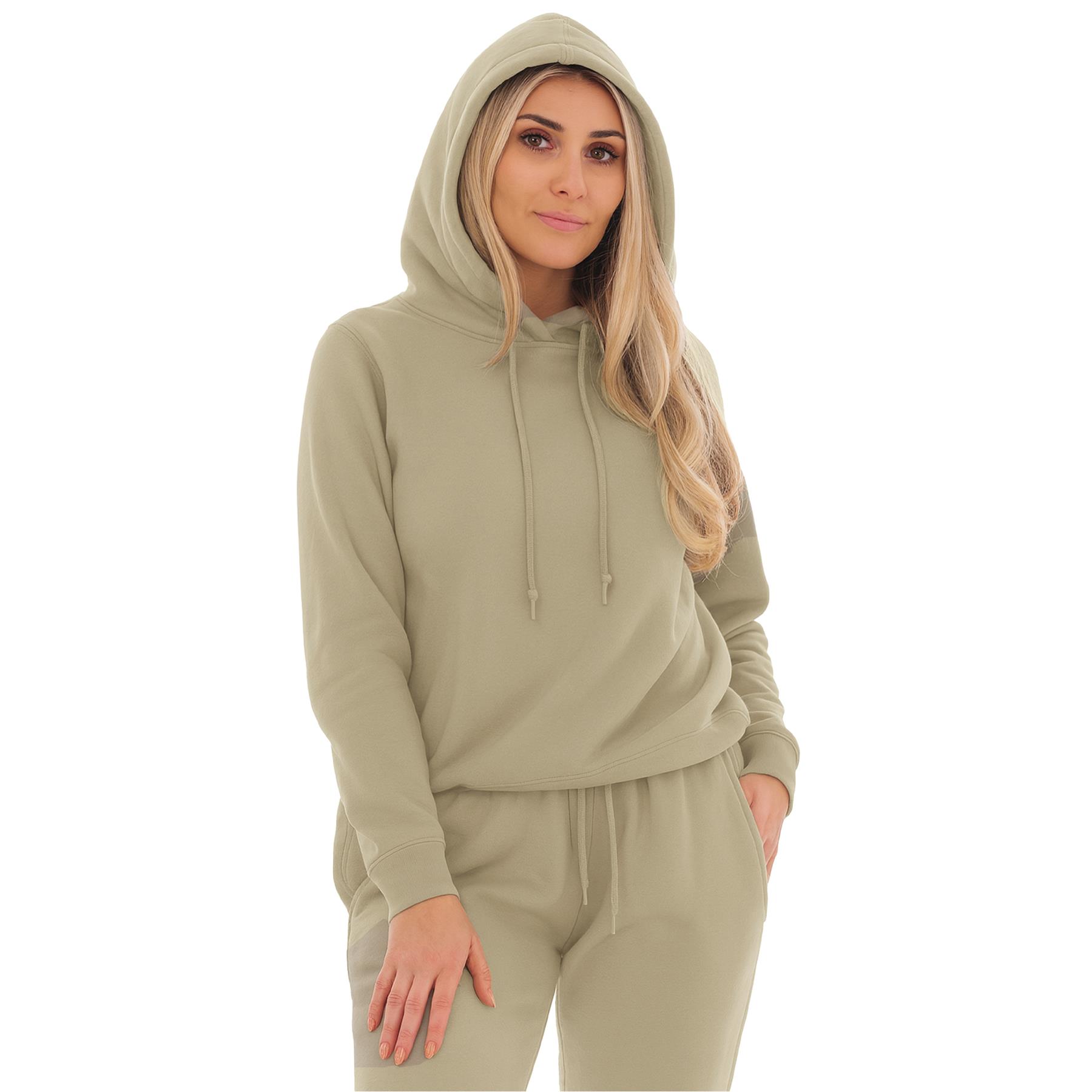 Kruze Mujer Chándal Tripulante Cuello Corte Normal Pantalón de Chándal Polar Set - Imagen 35 de 47