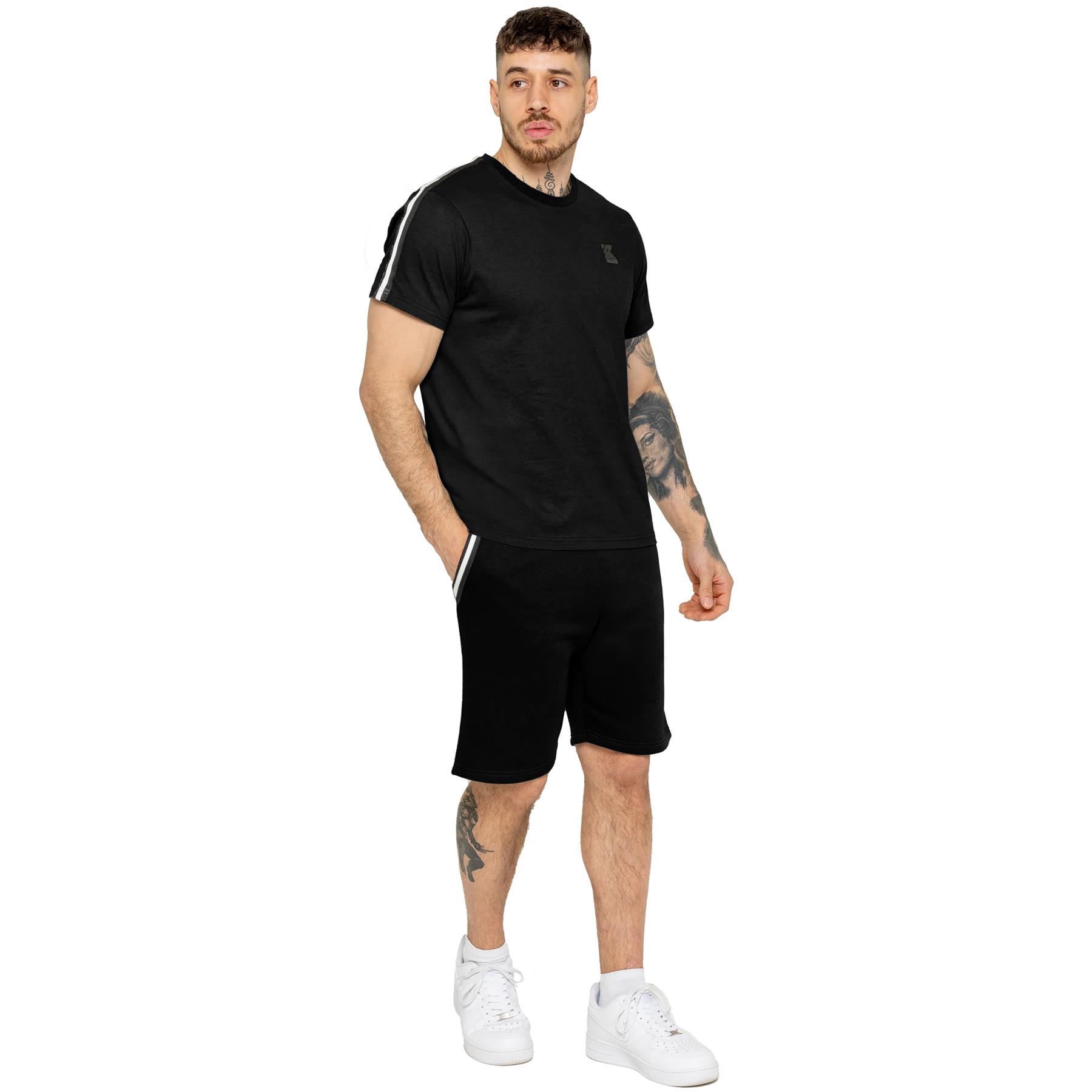 Kruze Short Sleeve T Shirt Mens Casual Cotton Tape Crew Neck Regular Fit Top - Picture 18 of 19