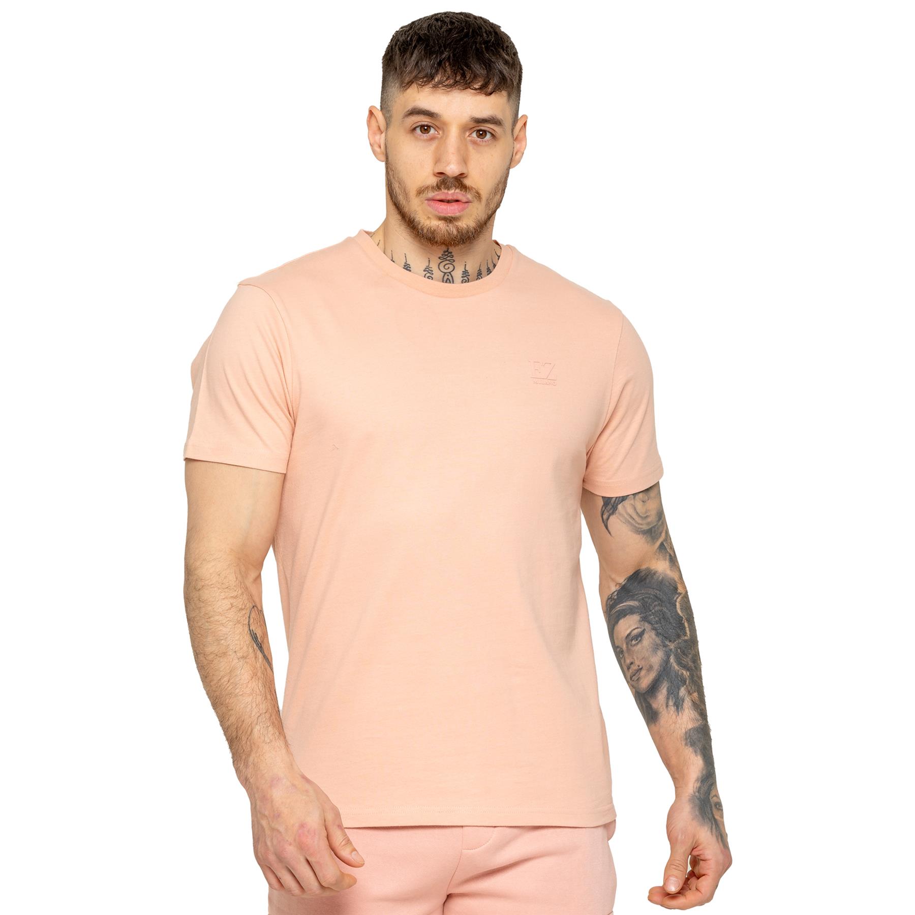 Enzo Mens T Shirt Short Sleeve Top Plain Cotton Crew Neck Casual Shirt - Picture 64 of 71