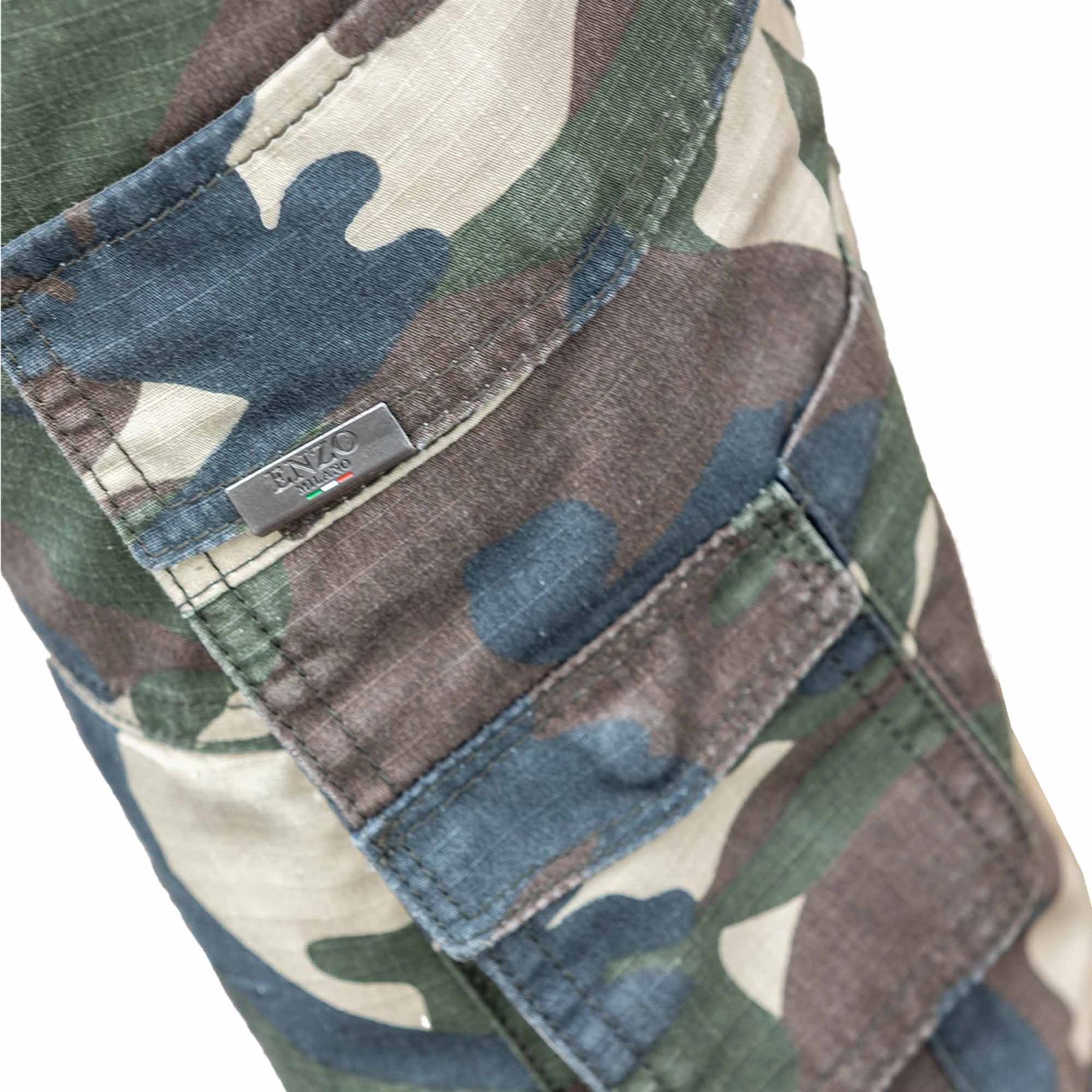 Pantalones de Carga Enzo Para Hombres Militar Combate Táctico Camuflaje Informal Pantalones de Trabajo Talla UK - Imagen 8 de 16