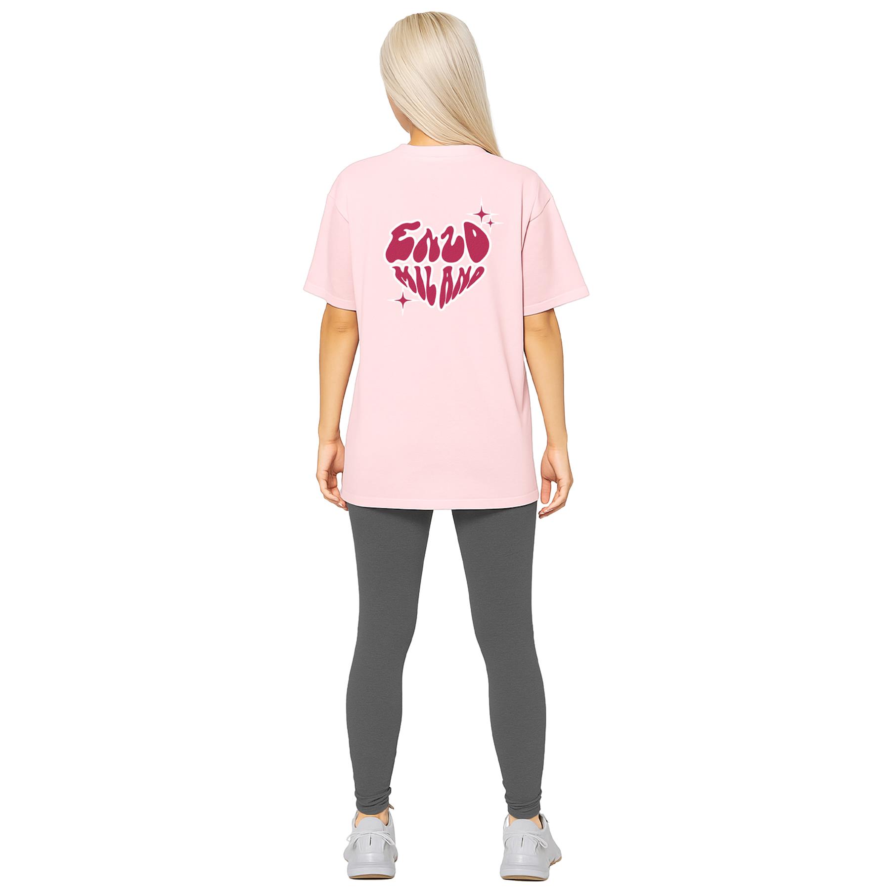 Conjunto de Conjunto para Mujer Enzo Cuello Redondo Logo Camiseta Elástica Elastizada Leggings Traje - Imagen 3 de 19